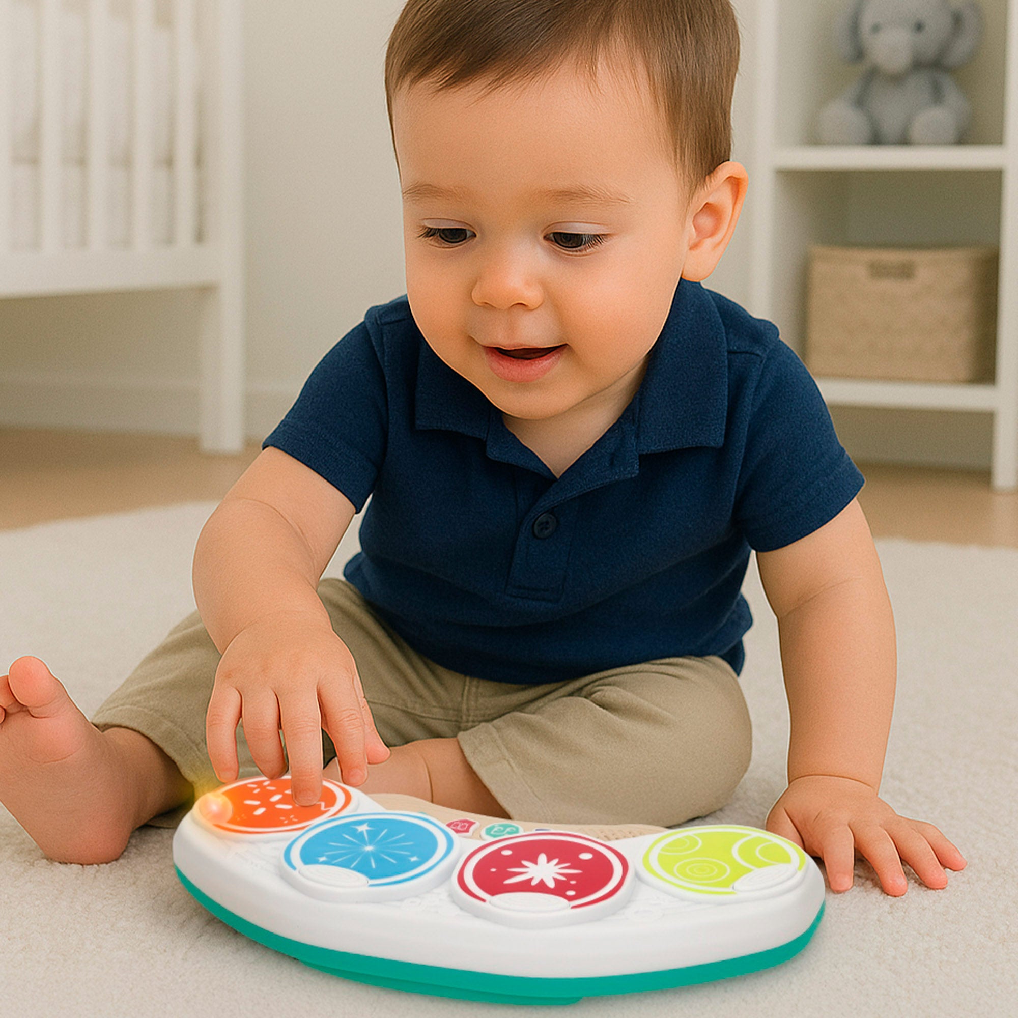 PLAY Xilófono eléctrico infantil de juguete con luces y sonidos