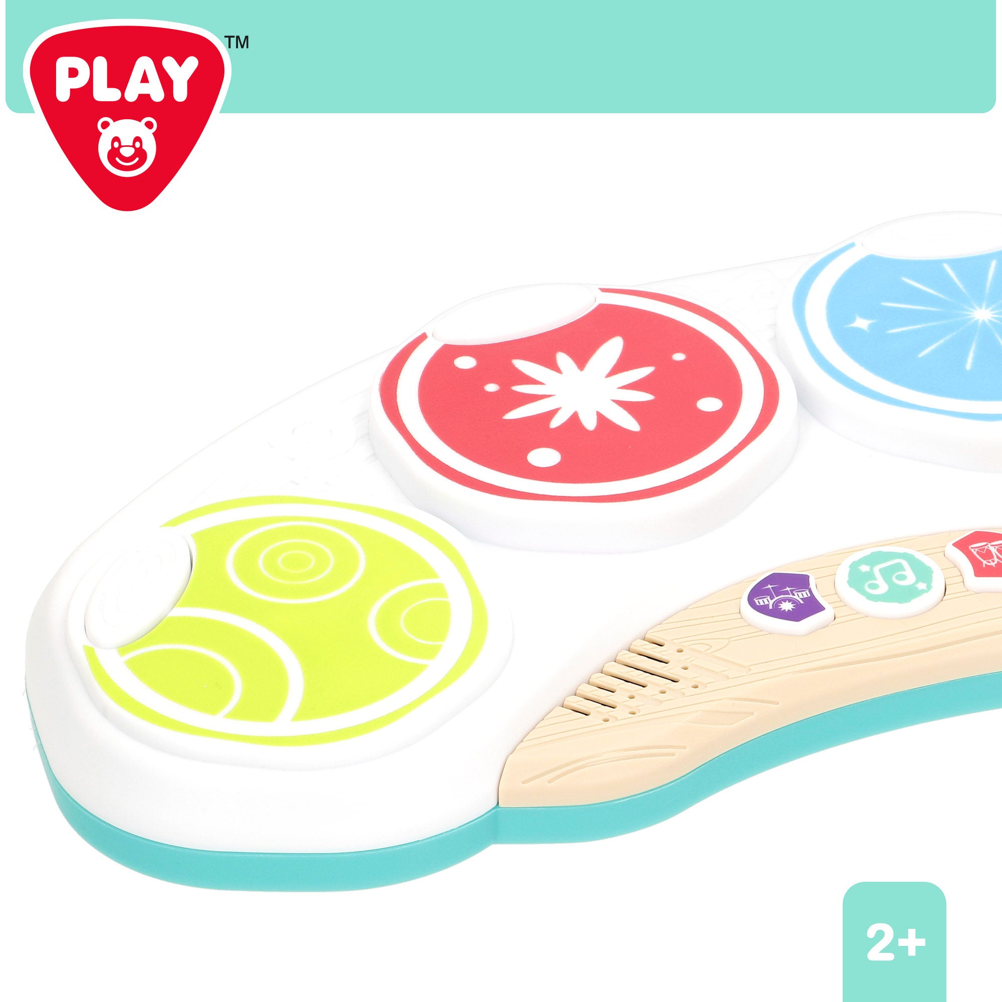 PLAY Xilófono eléctrico infantil de juguete con luces y sonidos