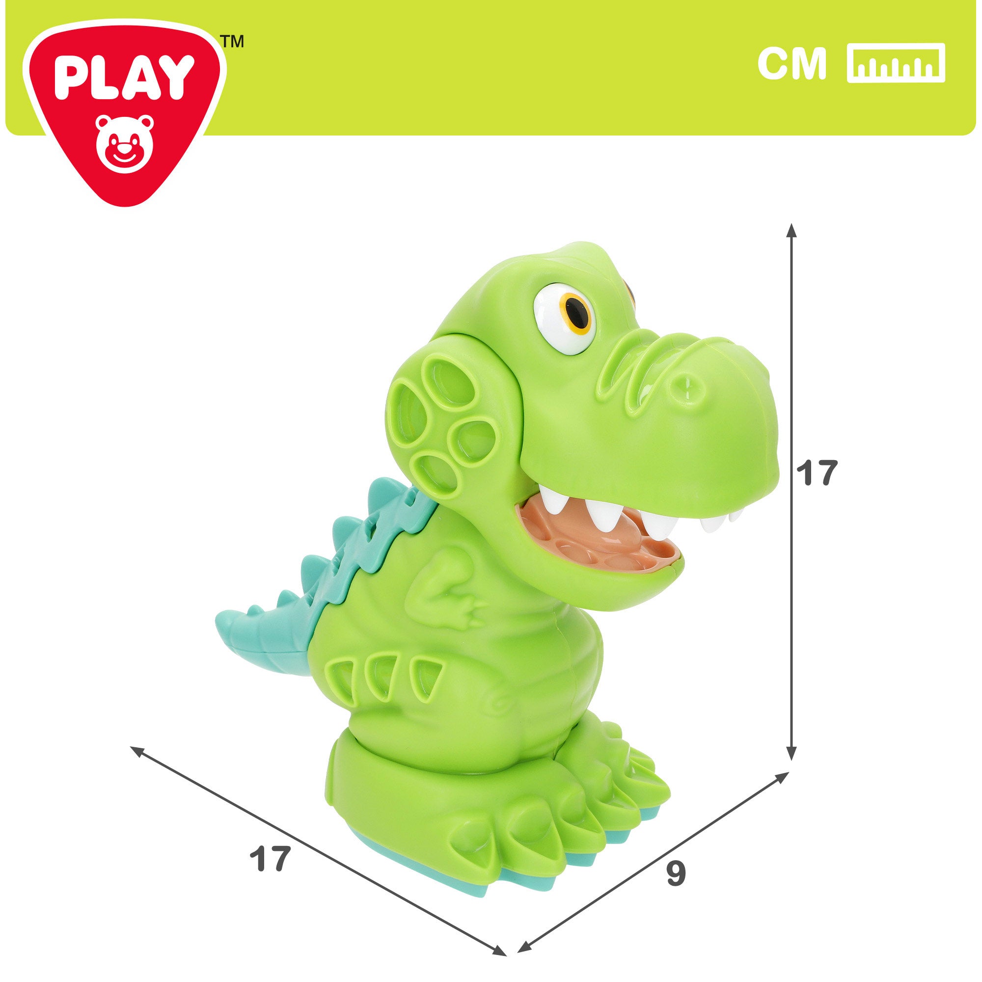 PLAY Juego de plastilina dinosaurio dentista con moldes y accesorios