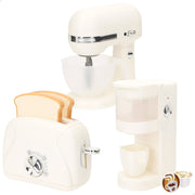 PLAY Set Tostadora, batidora y cafetera de juguete con luz y sonido