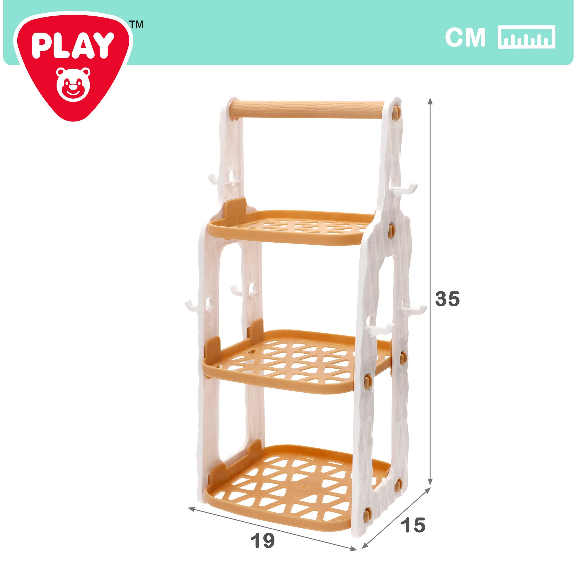 PLAY Set de cocina infantil 13 piezas con ollas, sartén, colador y utensilios