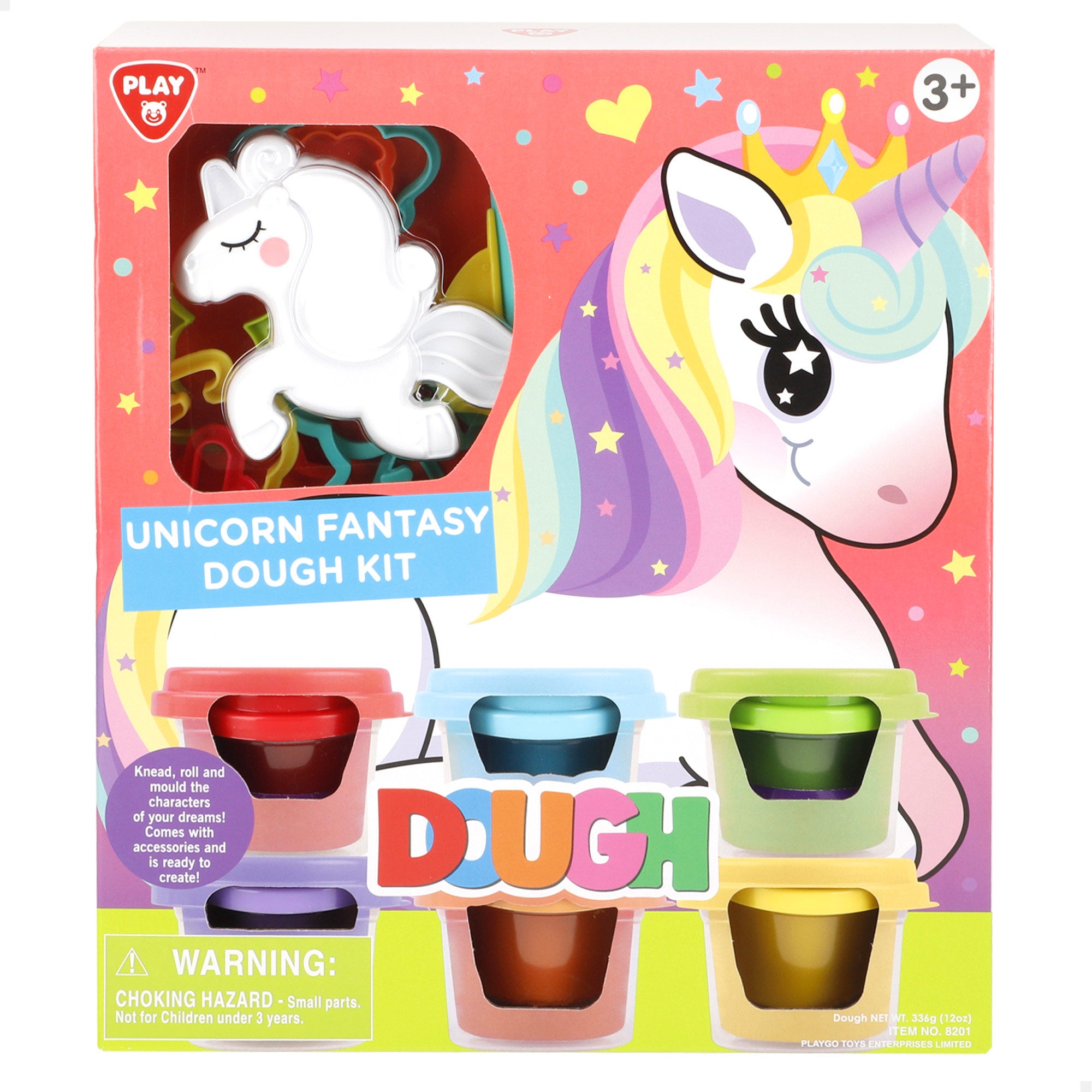 PLAY Juego de plastilina unicornio con moldes y accesorios