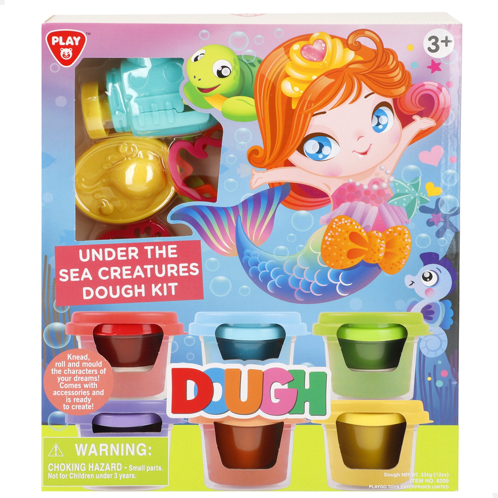 PLAY Juego de plastilina criaturas marinas con moldes y accesorios