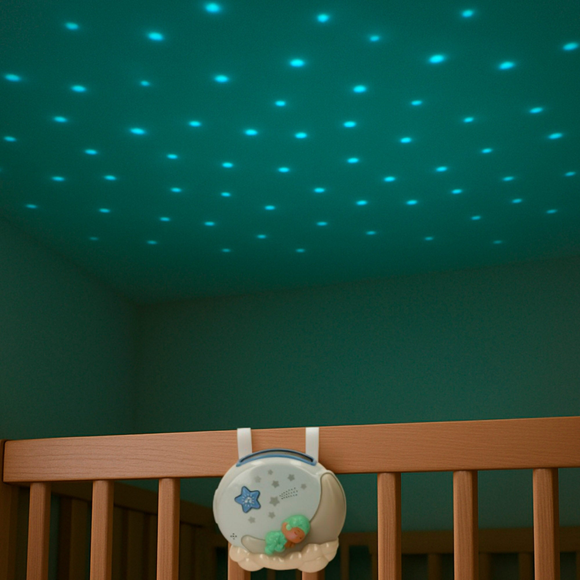 PLAY Proyector de cuna con luz y música estrellas para bebés