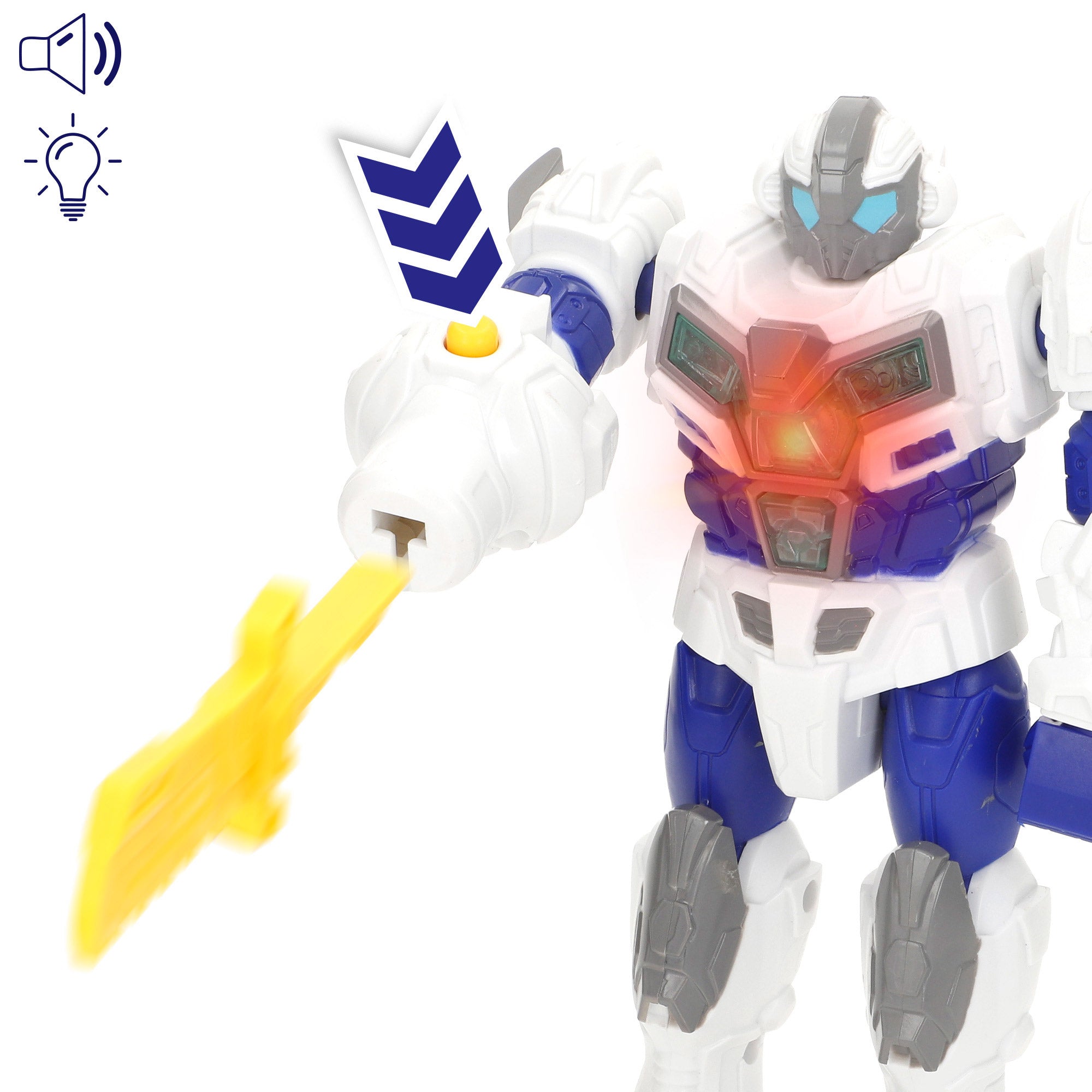 Set juguete robot vs dinosaurio con luz y sonido surtido Warrior Tech