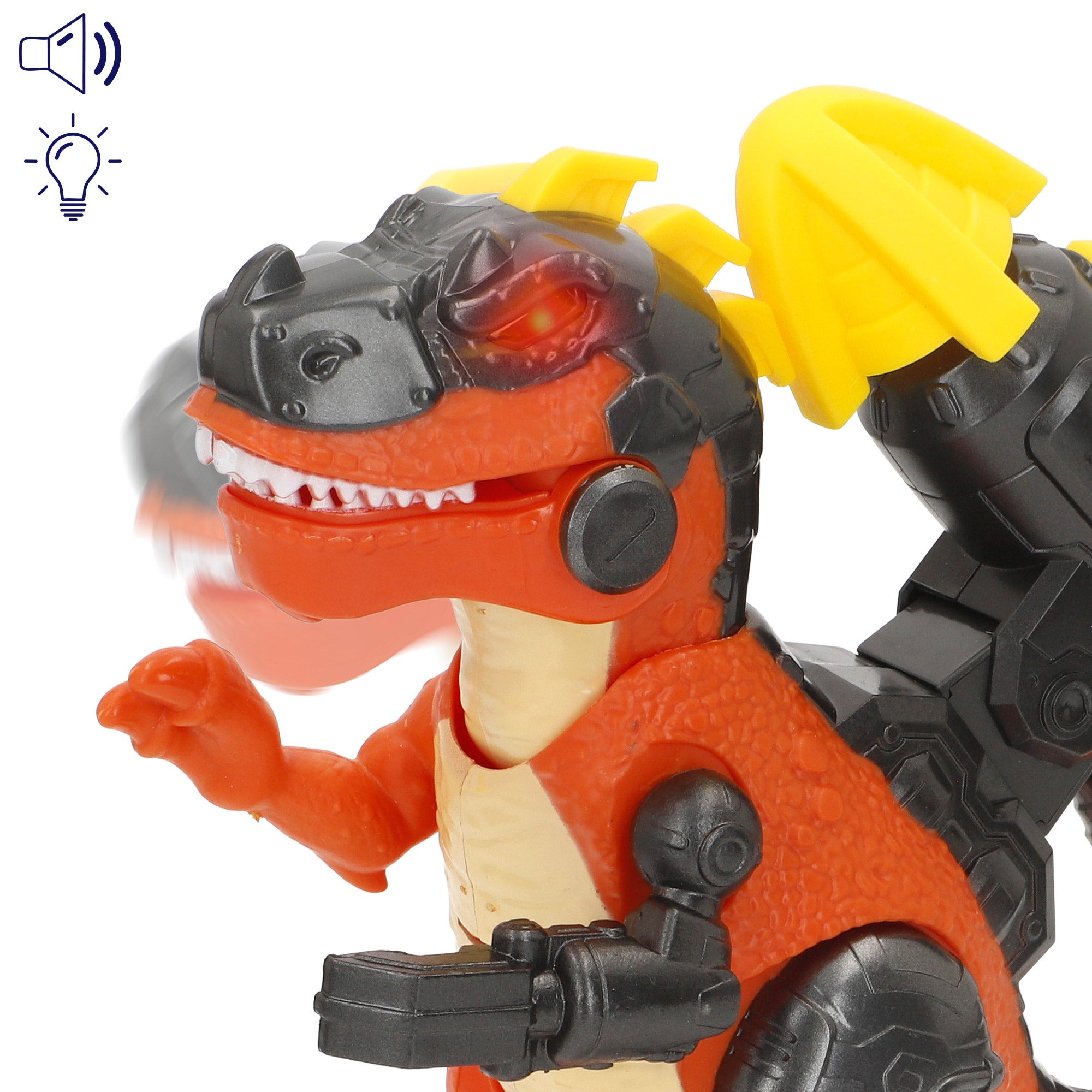 Set juguete robot vs dinosaurio con luz y sonido surtido Warrior Tech