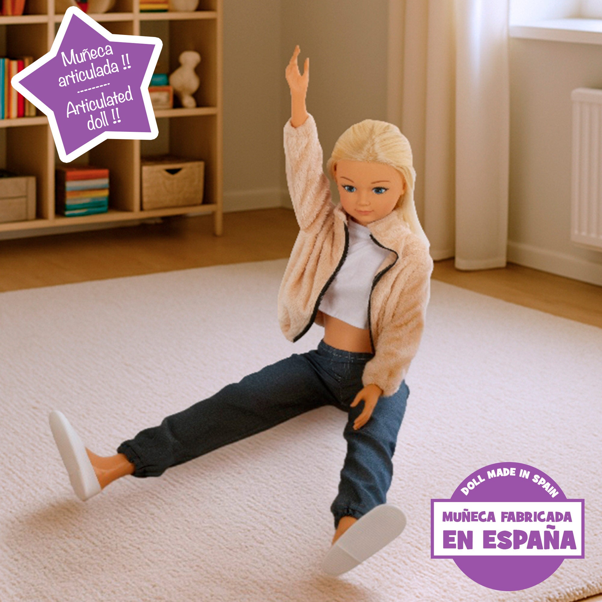 Muñeca grande Jeans 105 cm Maria Casual