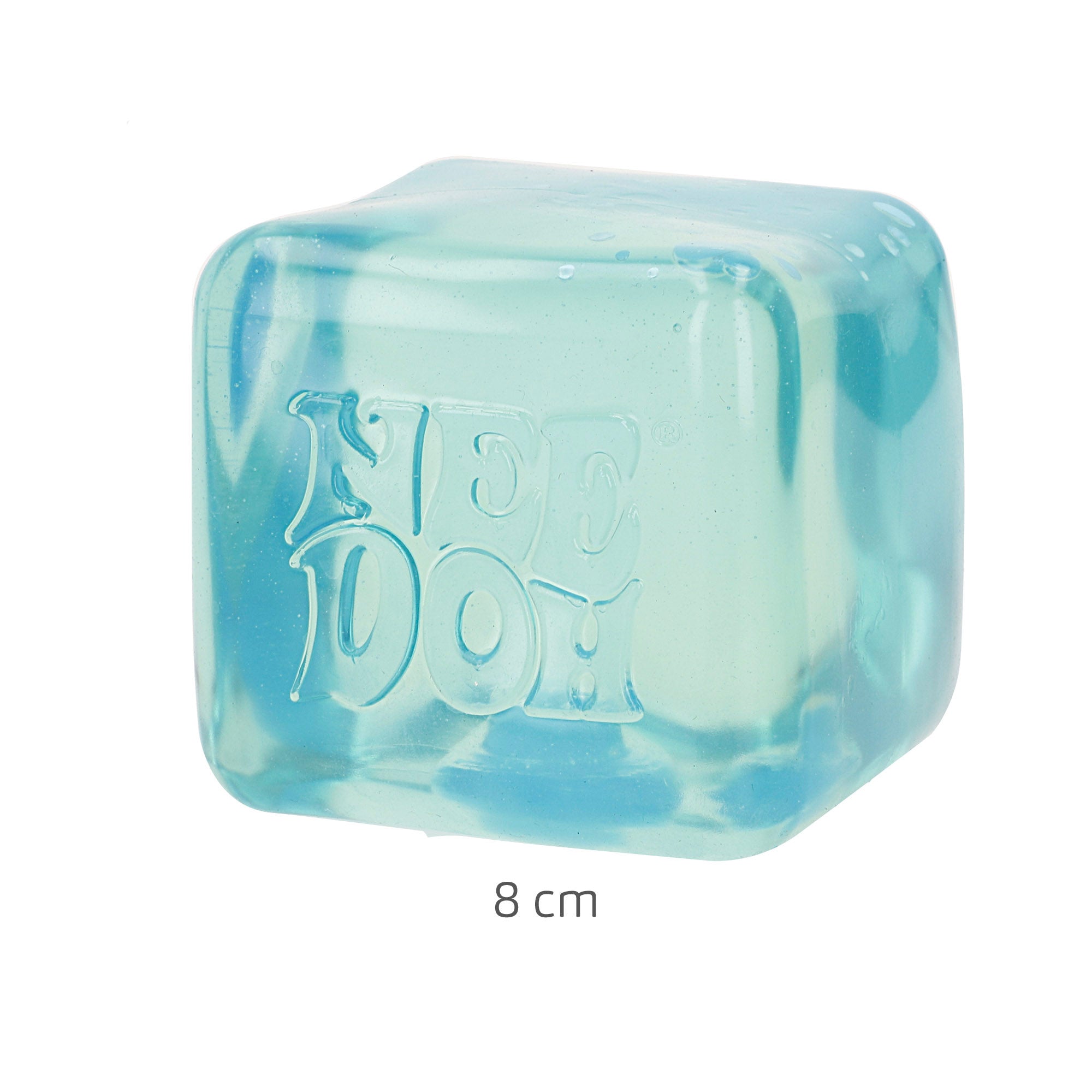 Nee-Doh Cubo antiestrés squishy 8 cm Nice Berg translúcido