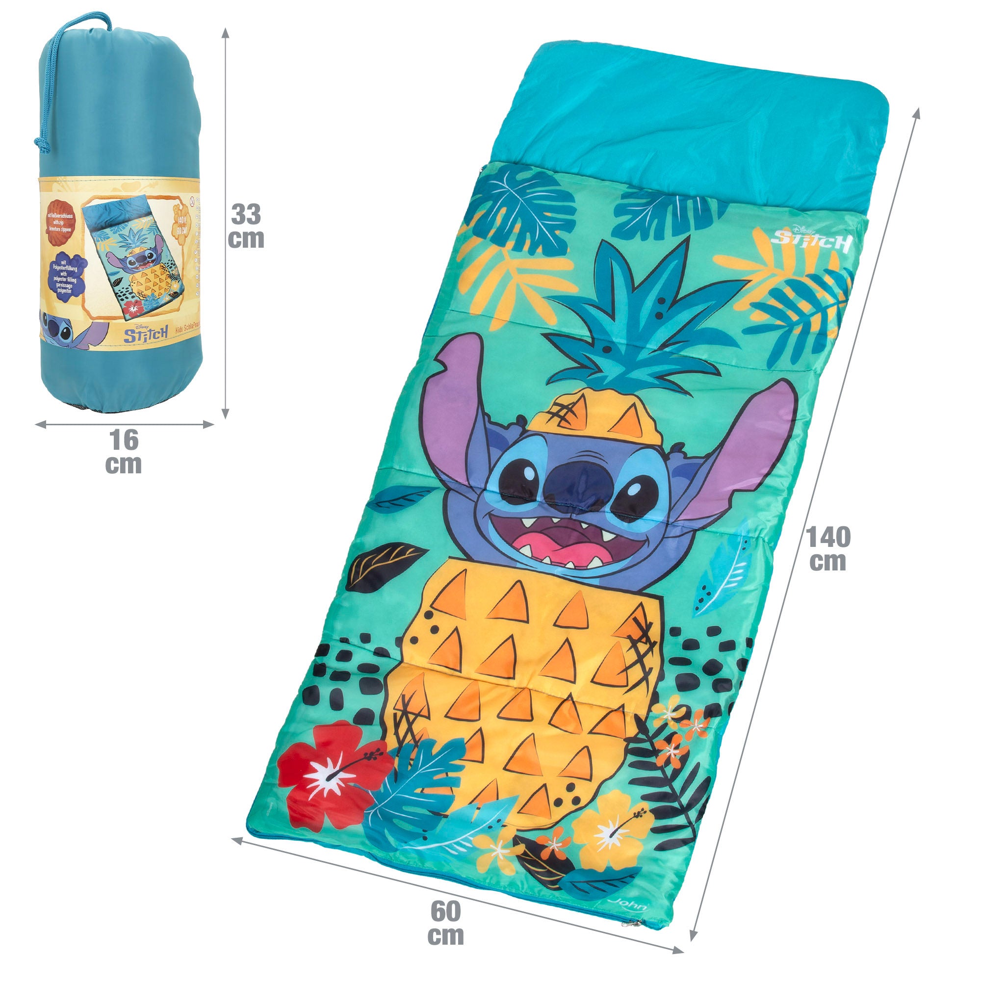 Stitch Saco de dormir niños 140x60 cm