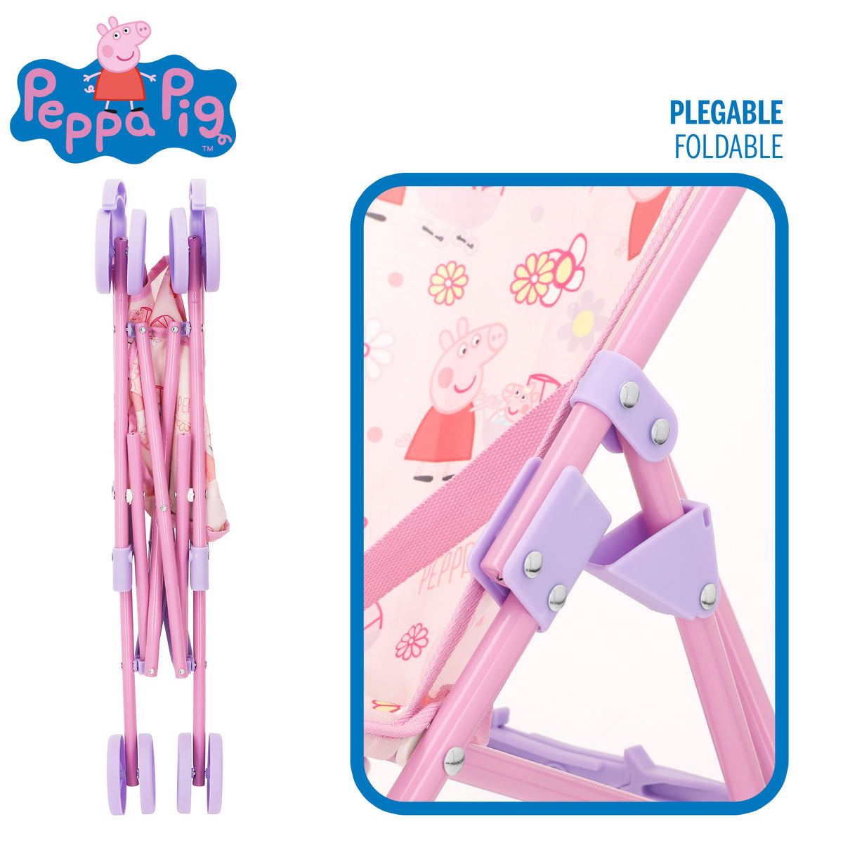 Peppa Pig Silla de paseo muñeca + 24 meses