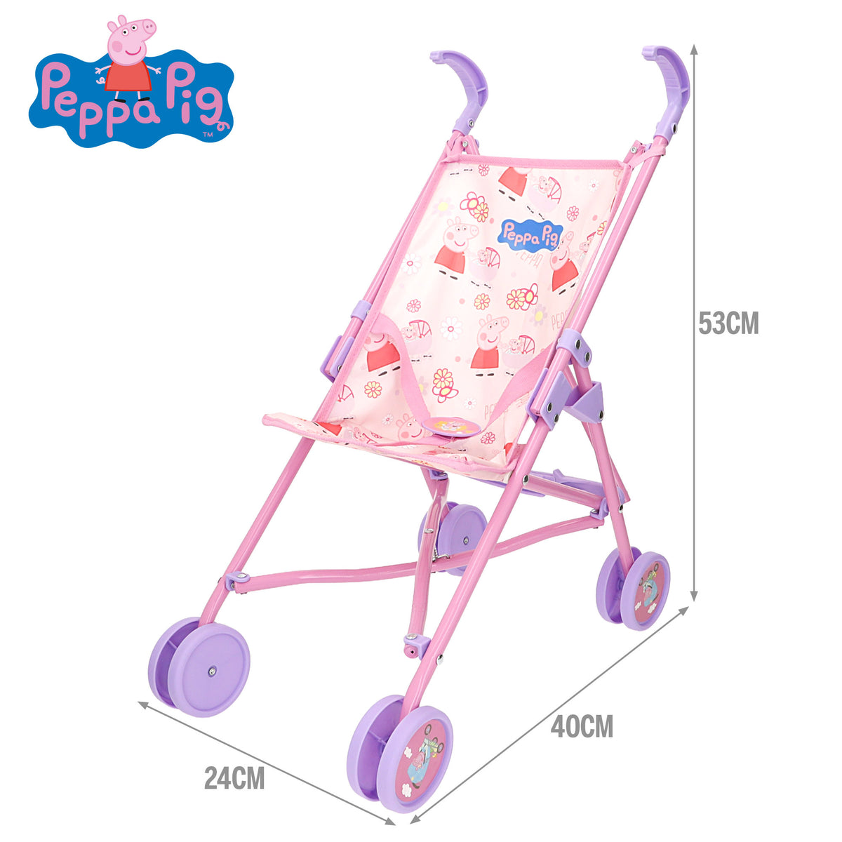 Peppa Pig Silla de paseo muñeca + 24 meses