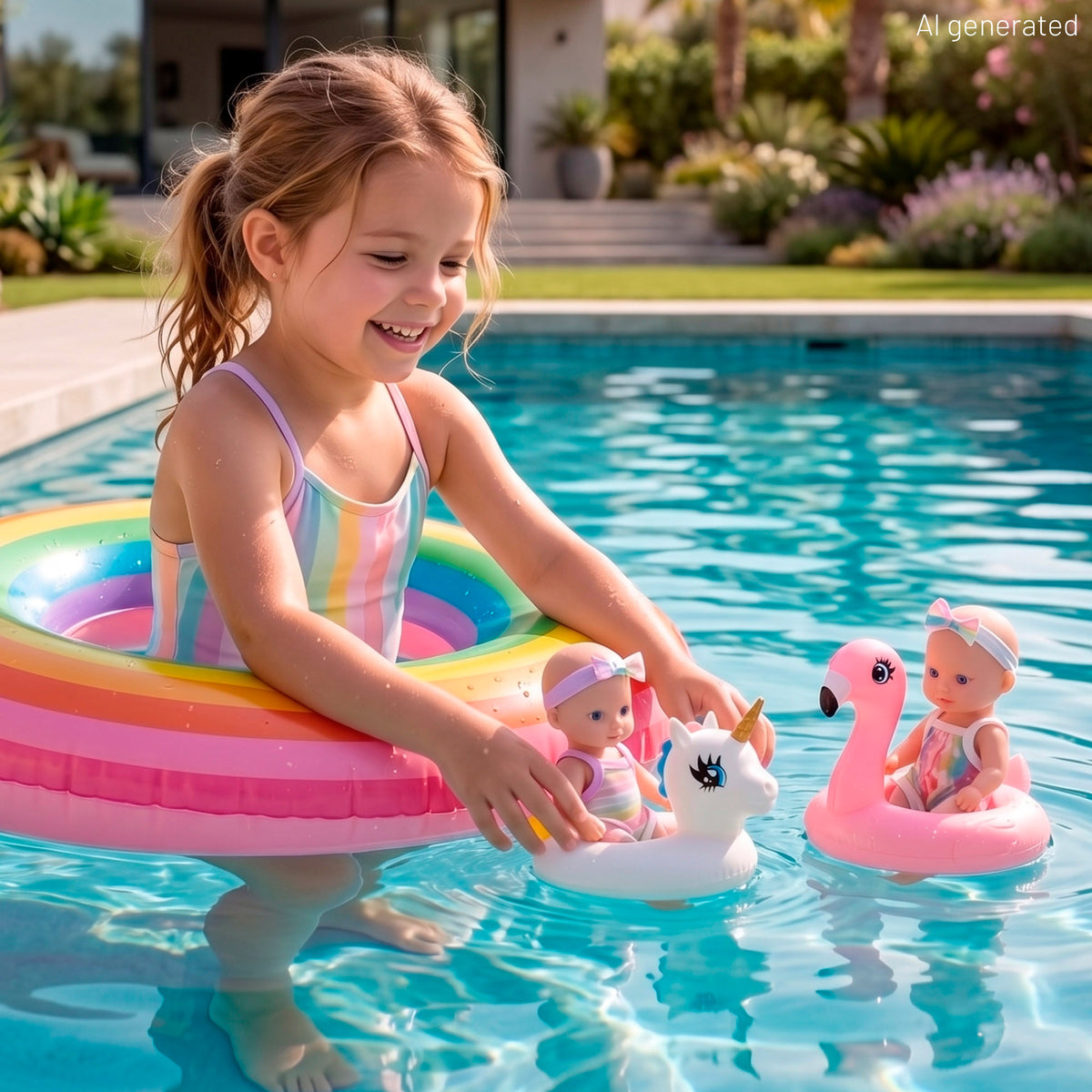 Set 2 bebés 20 cm con hinchables + 18 meses Colorbaby's