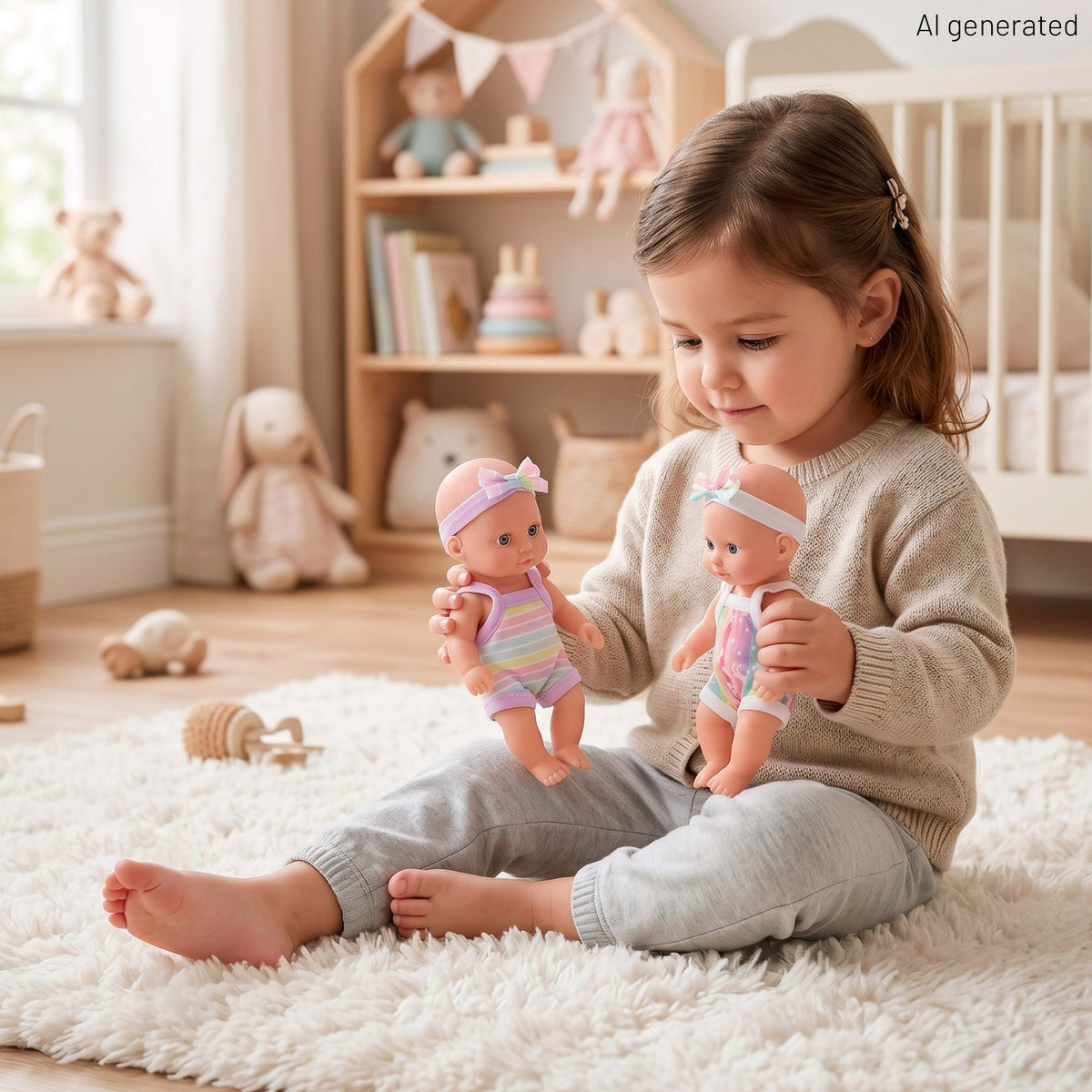 Set 2 bebés 20 cm con hinchables + 18 meses Colorbaby's
