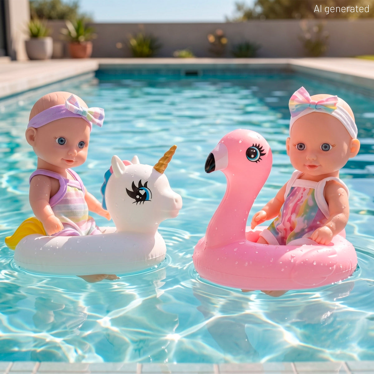 Set 2 bebés 20 cm con hinchables + 18 meses Colorbaby's