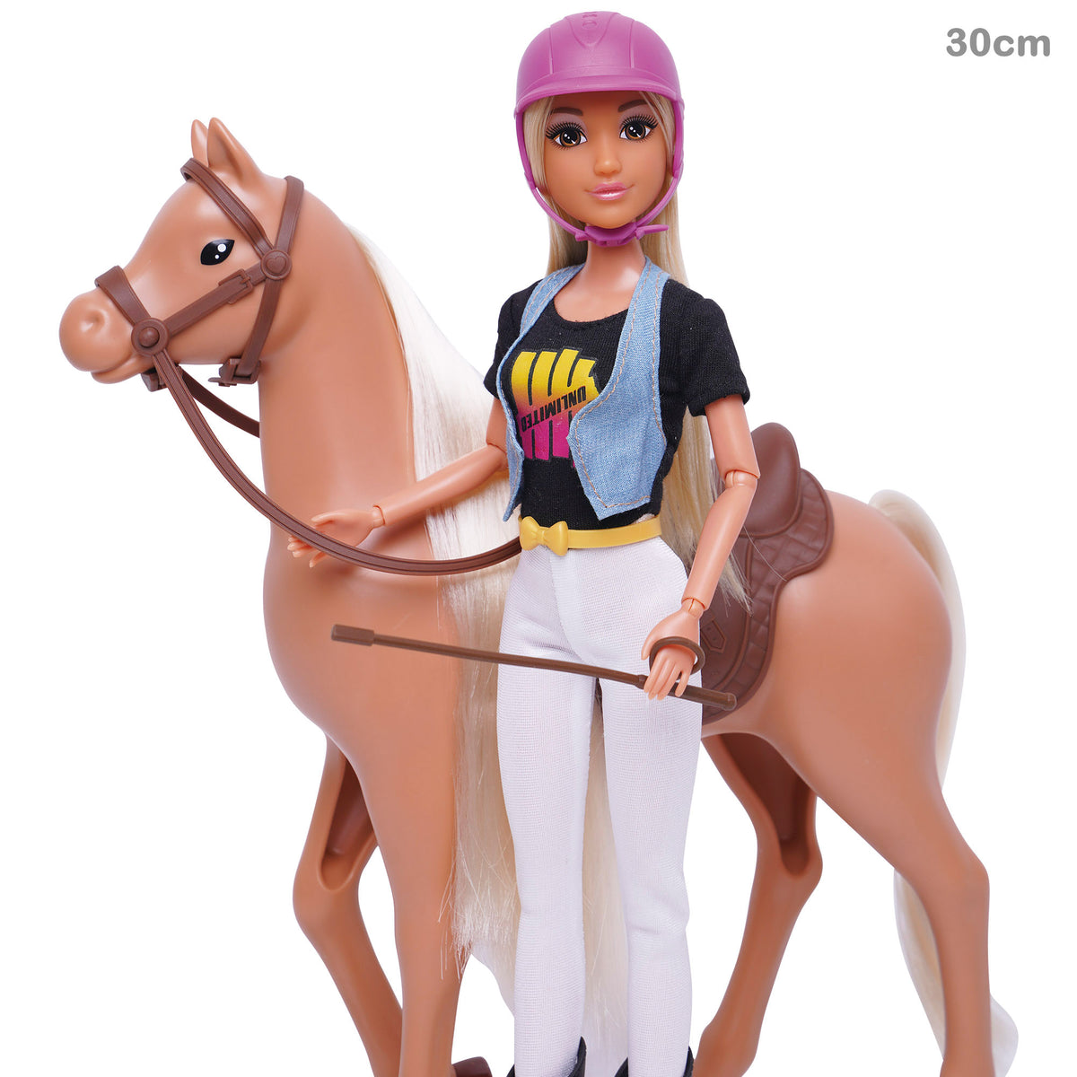 Muñeca 30 cm amazona + 3 años Isabella
