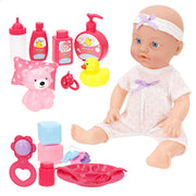 Muñeca bebé 32 cm con accesorios + 24 meses Colorbaby's
