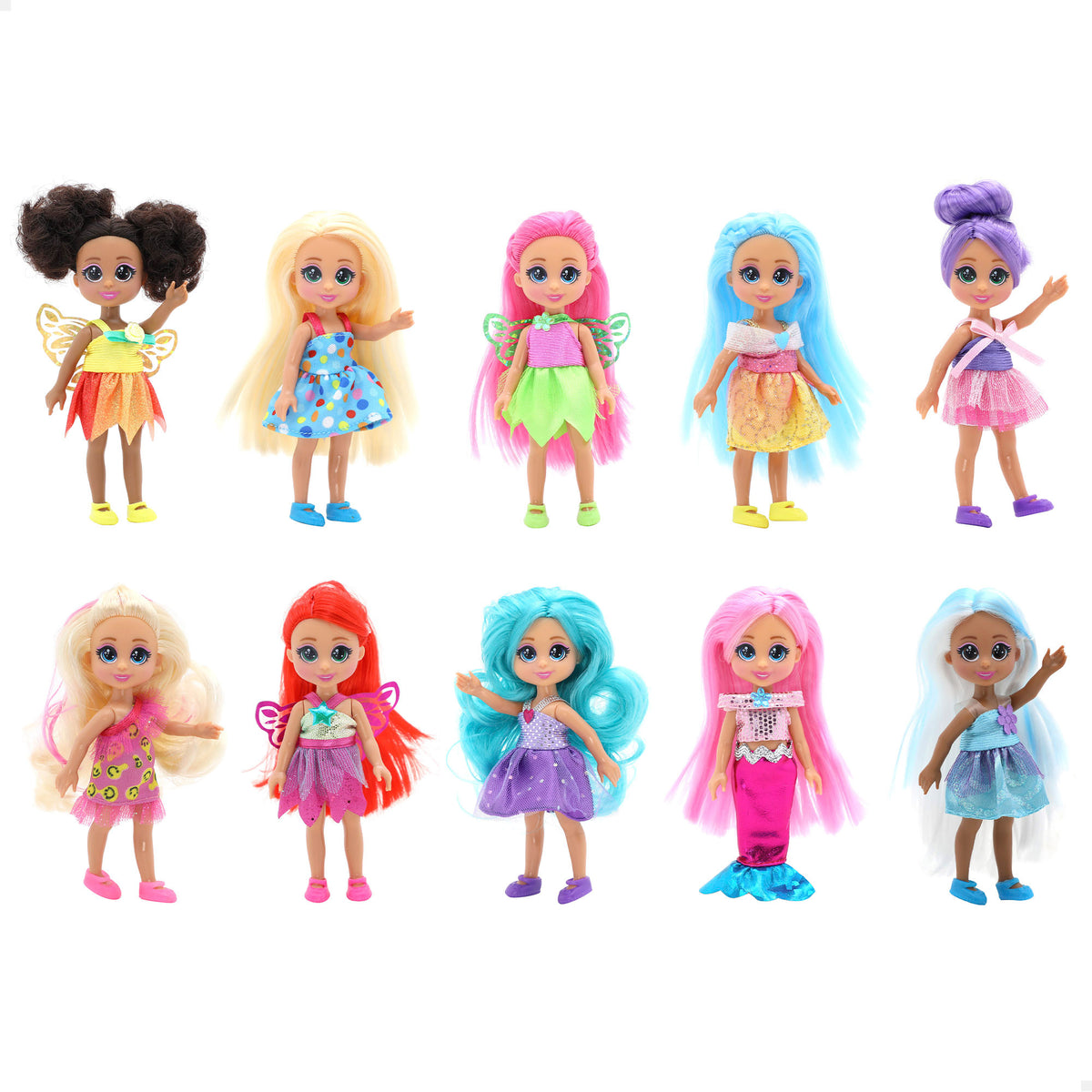 Set 10 muñecas fantasía 12 cm Dreameez