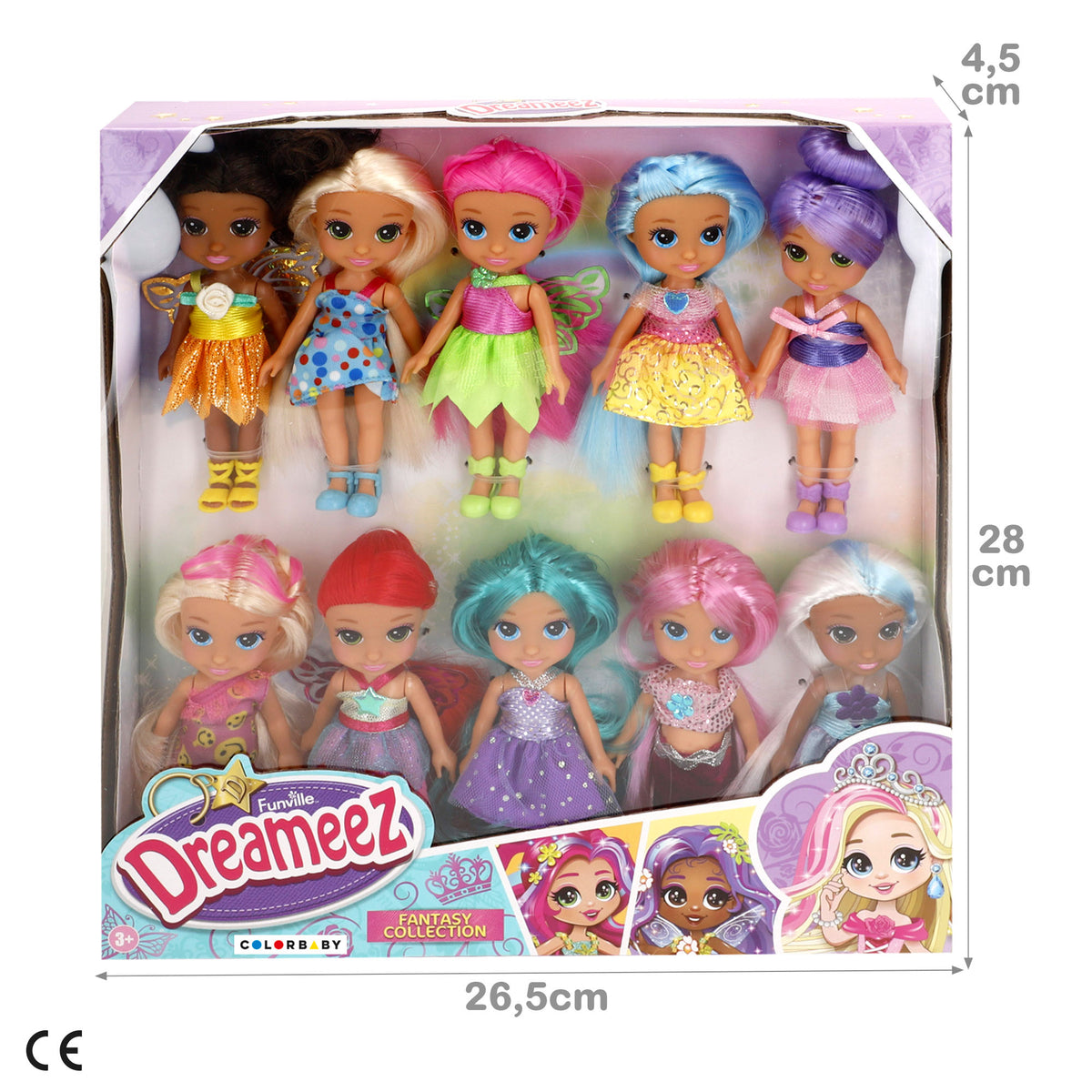 Set 10 muñecas fantasía 12 cm Dreameez
