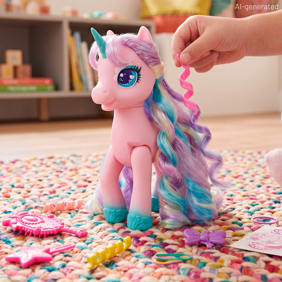 Unicornio fantasía con accesorios + 3 años Dreameez