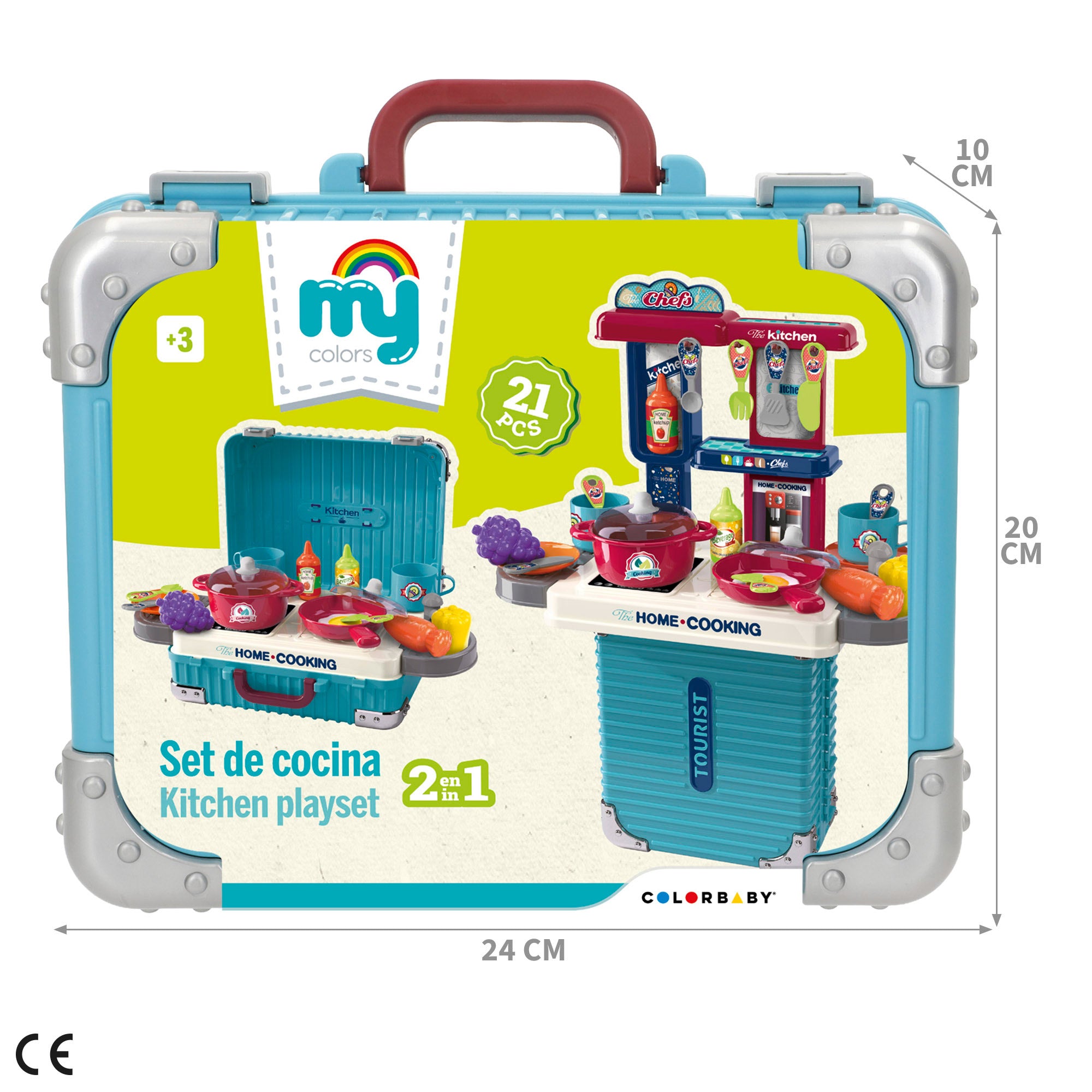 Set cocina con maletín + 3 años My Colors