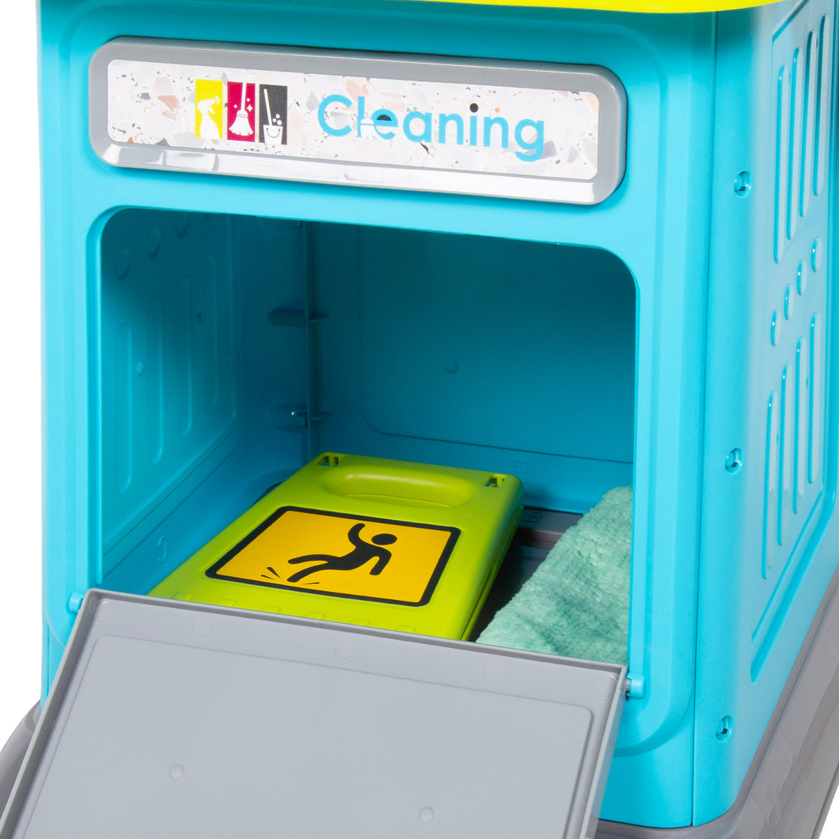 Set de limpieza infantil con carrito, aspiradora eléctrica y accesorios My Home