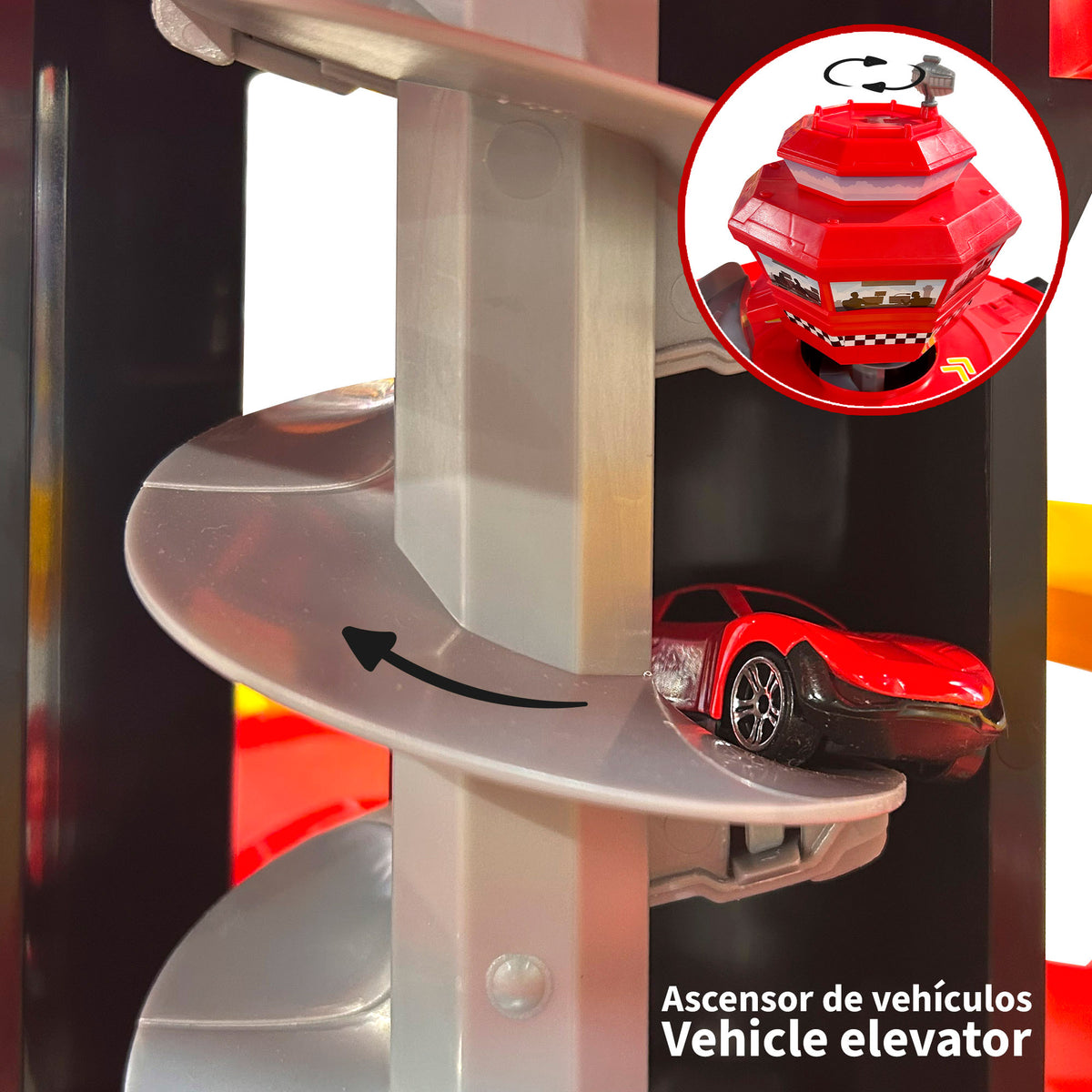 Garaje Sky High con 1 coche +3 años Teamsterz