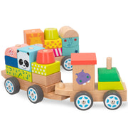 WOOMAX Tren de madera Zoo