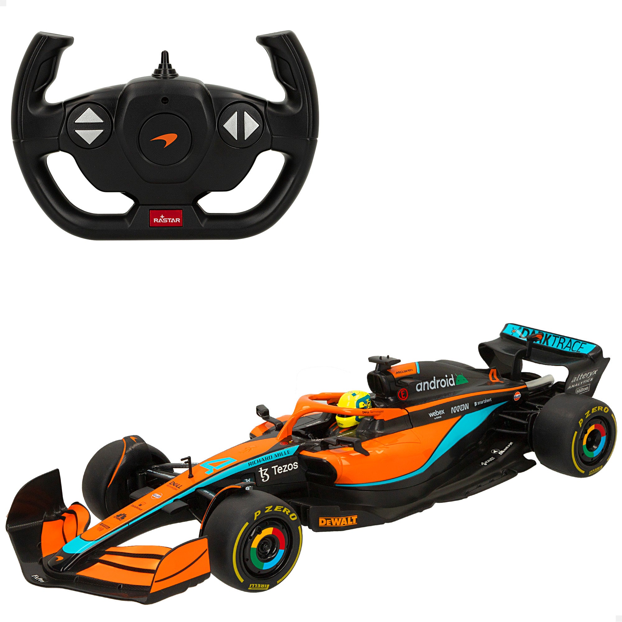RASTAR Coche teledirigido F1 2022 McLaren MCL36 1:12