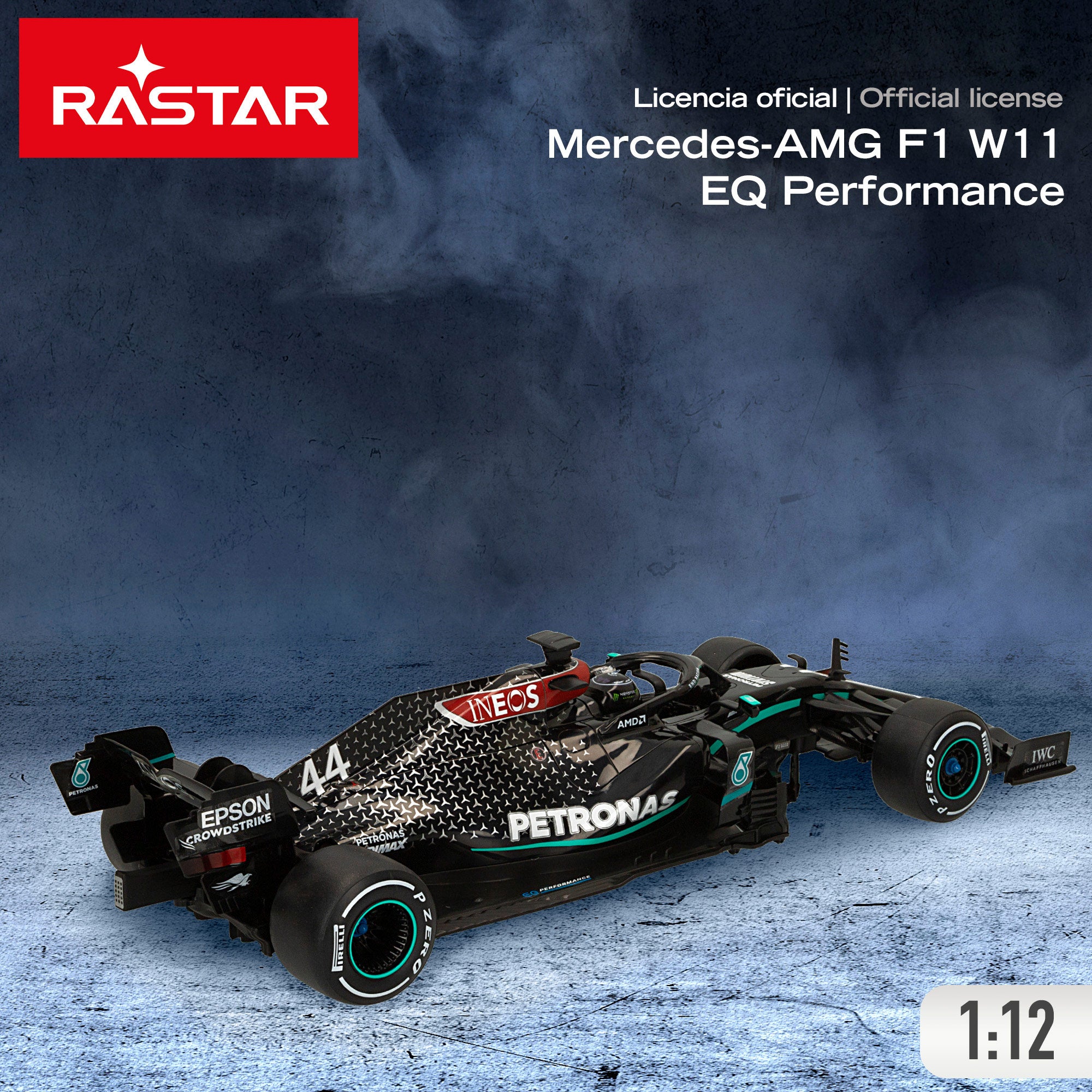 RASTAR Coche teledirigido F1 2020 Mercedes AMG W11 Performance 1:12