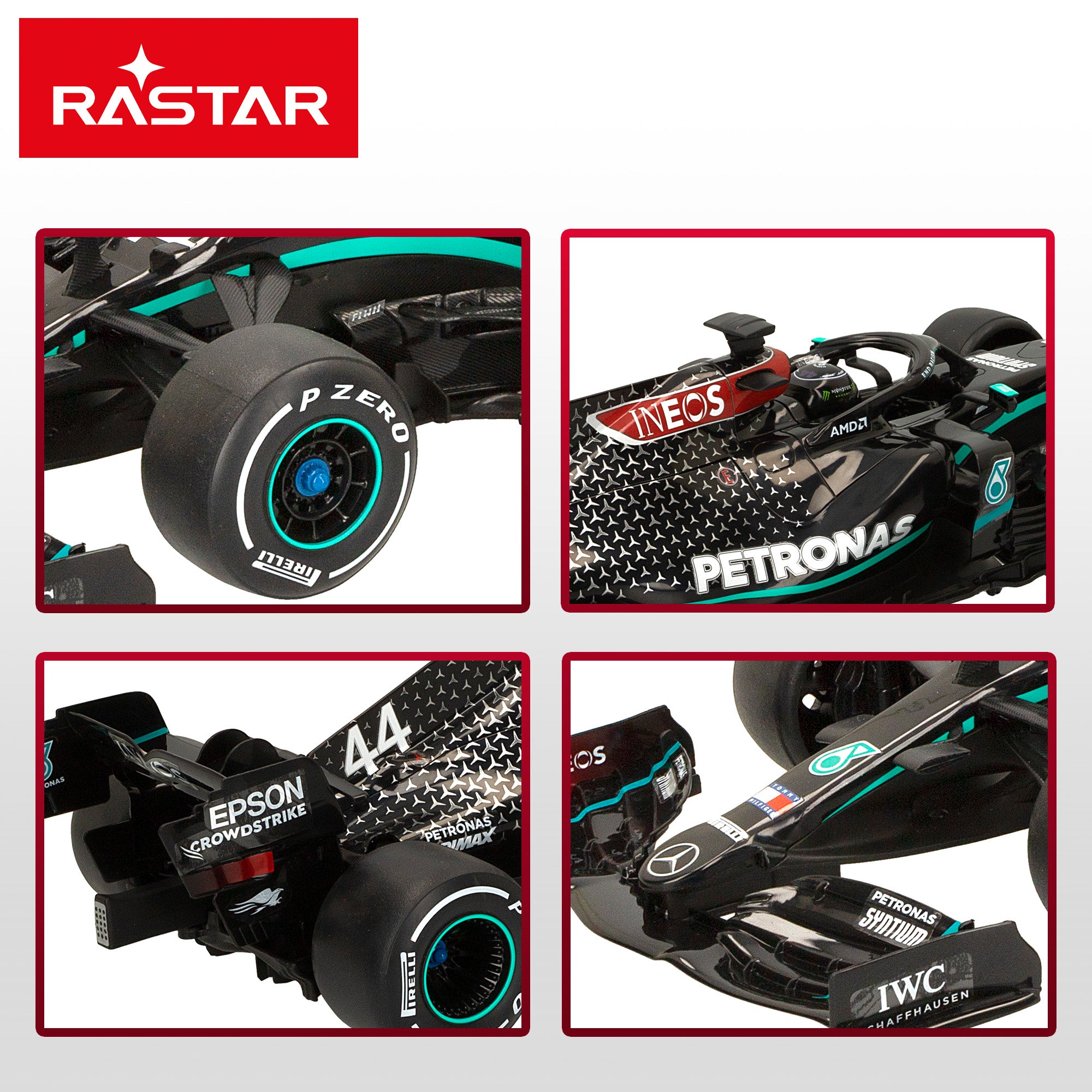 RASTAR Coche teledirigido F1 2020 Mercedes AMG W11 Performance 1:12