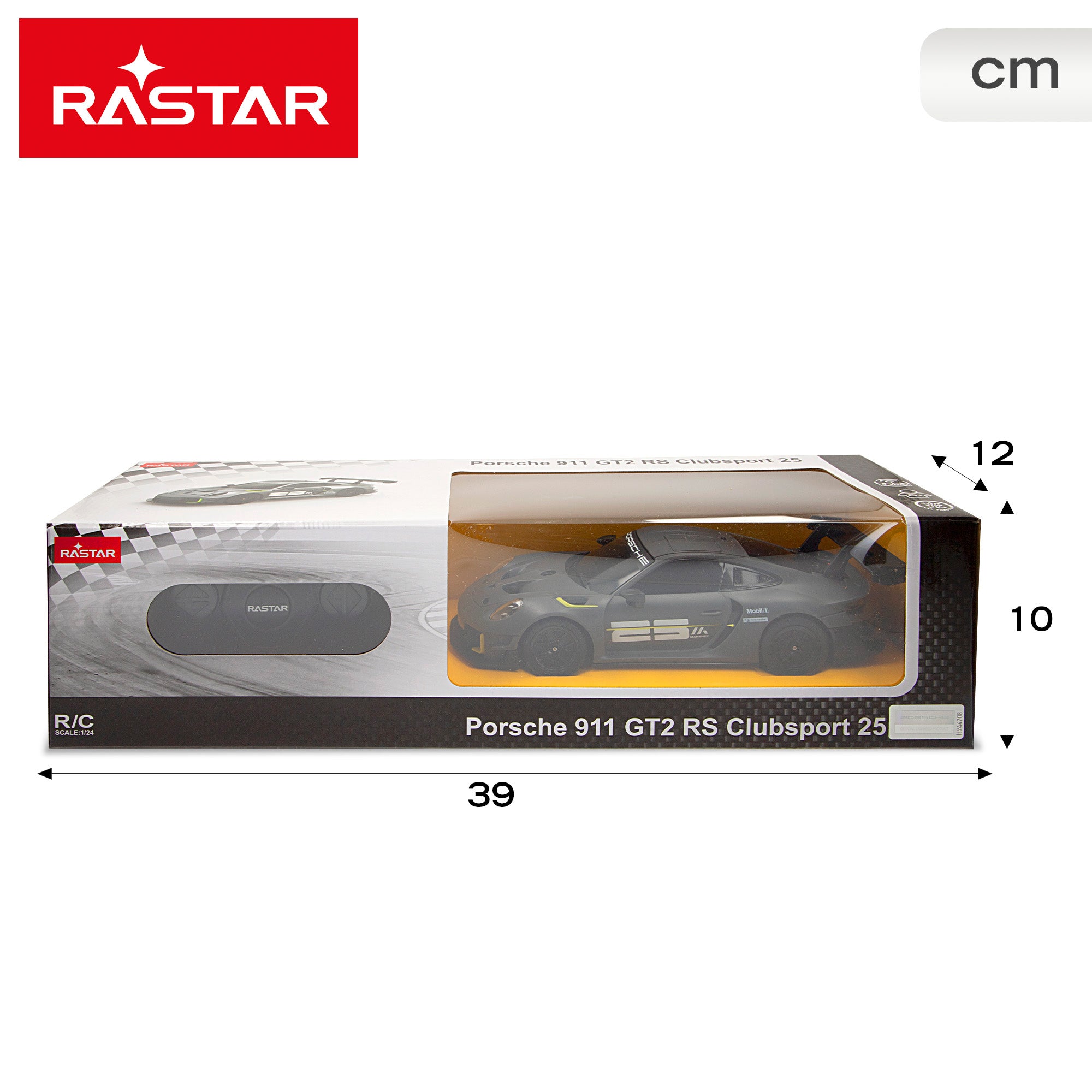 RASTAR Coche teledirigido Porsche 911 GT2 RS Clubsport 25 1:24