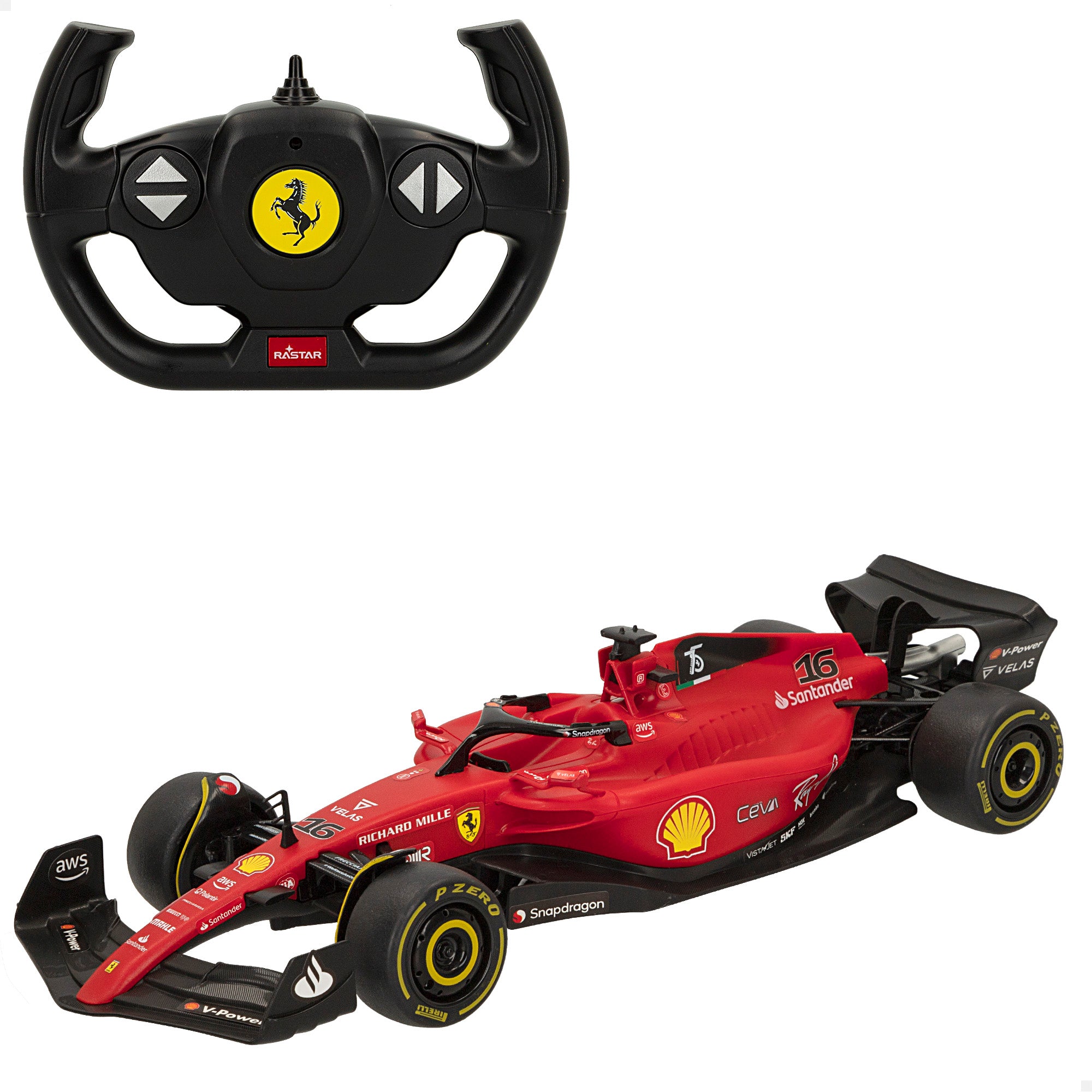 RASTAR Coche teledirigido 2022 Ferrari F1-75 1:18