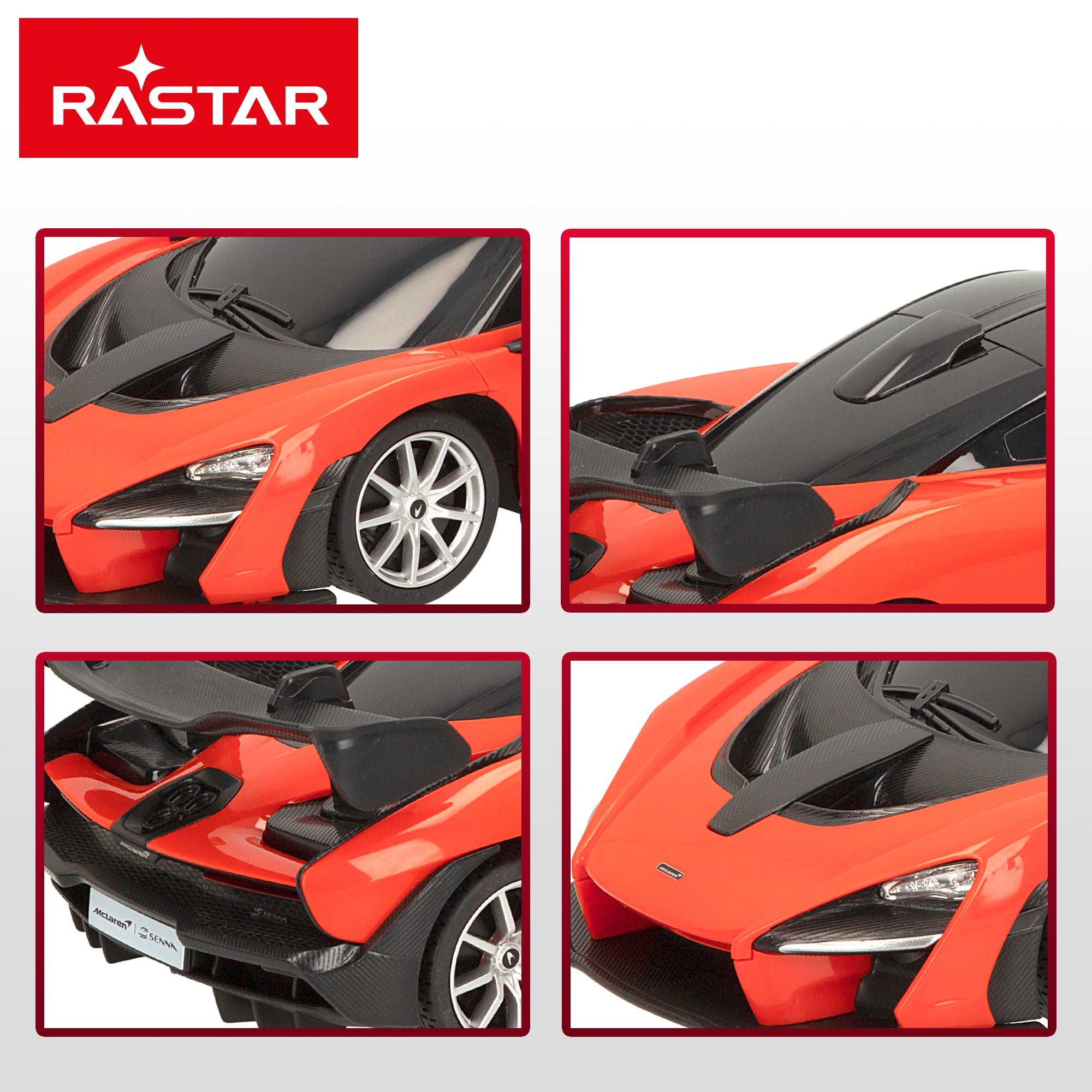 RASTAR Coche teledirigido McLaren Senna 1:18
