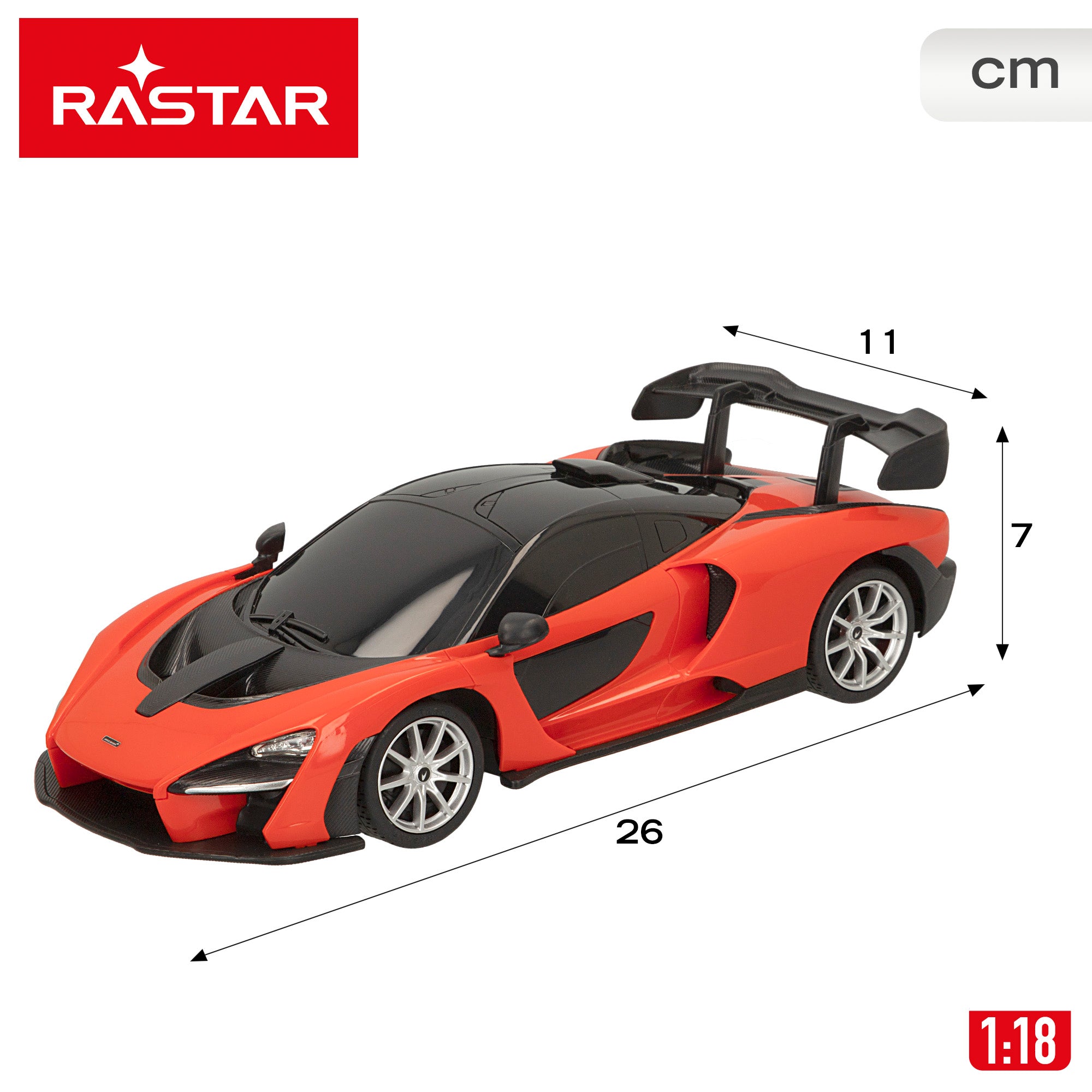 RASTAR Coche teledirigido McLaren Senna 1:18