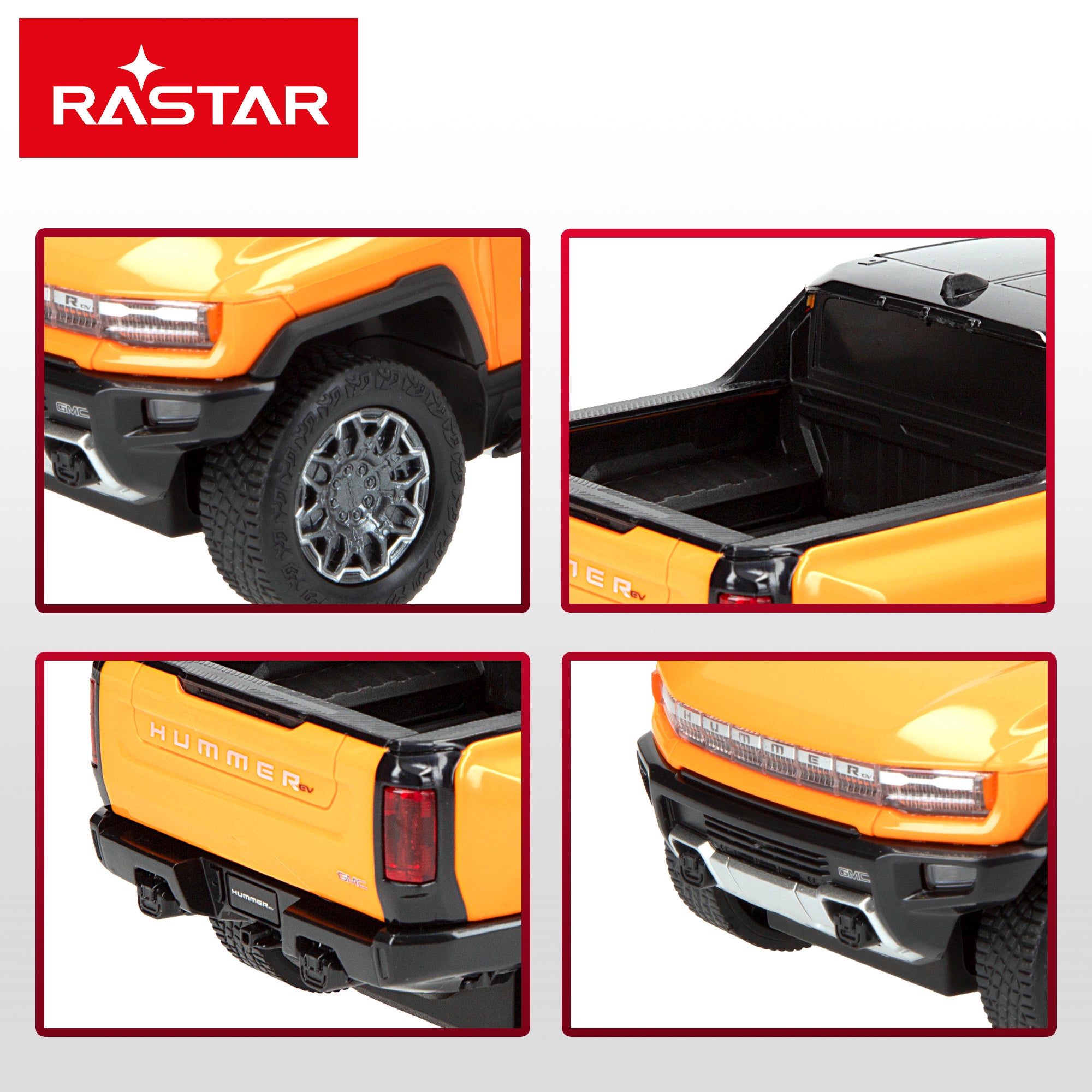 RASTAR Coche teledirigido Hummer EV 1:26