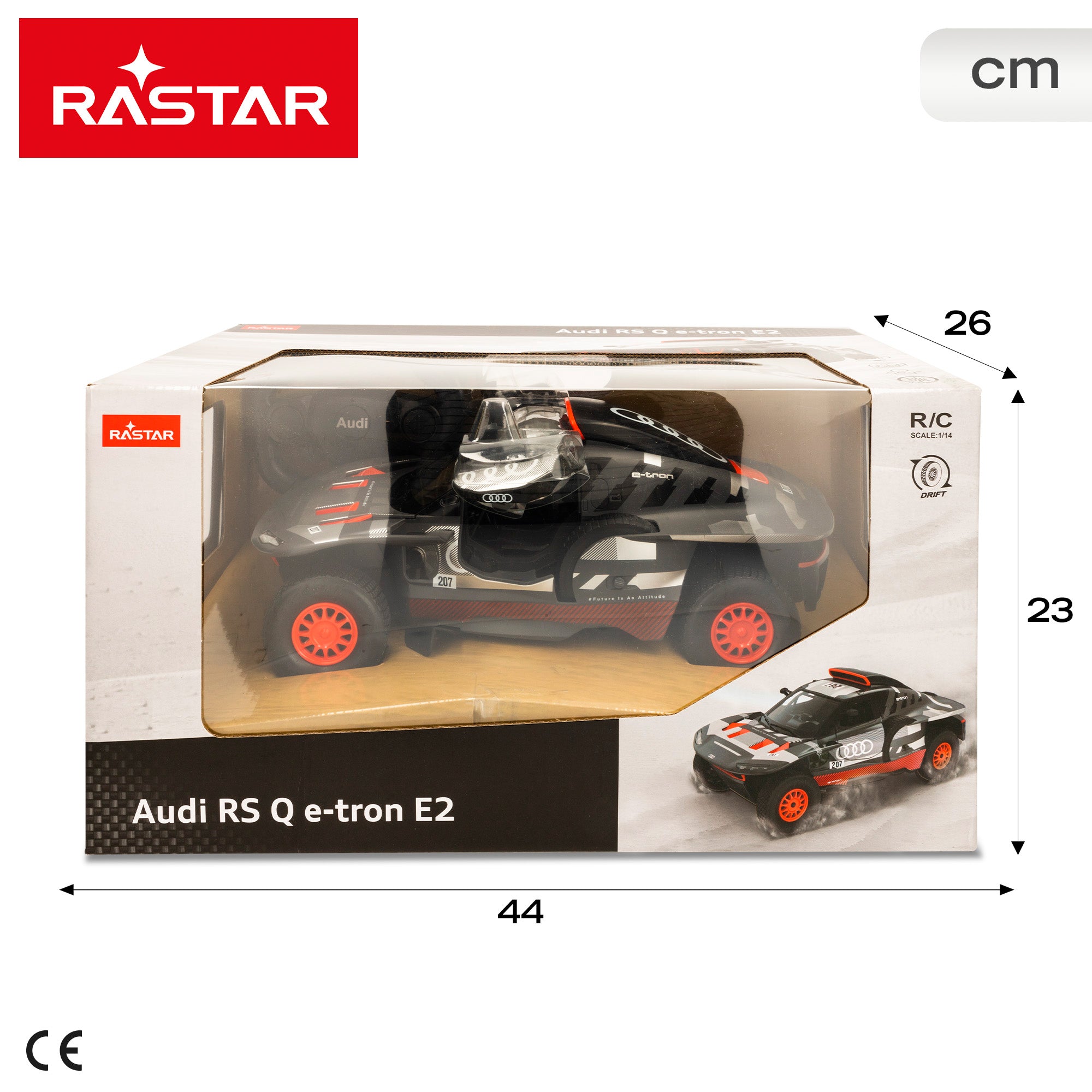 RASTAR Coche teledirigido oficial ganador Dakar '24 Audi RS Q e-tron E2 Sainz 1:14