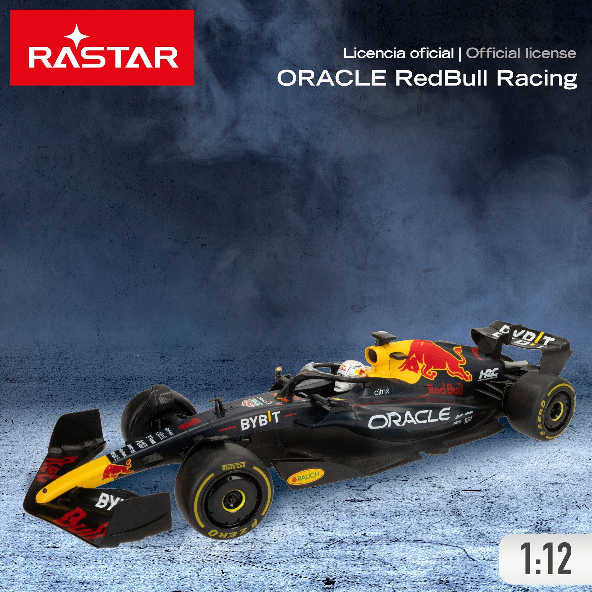 RASTAR Coche teledirigido oficial F1 2022 Oracle Red Bull Racing RB18 1:12