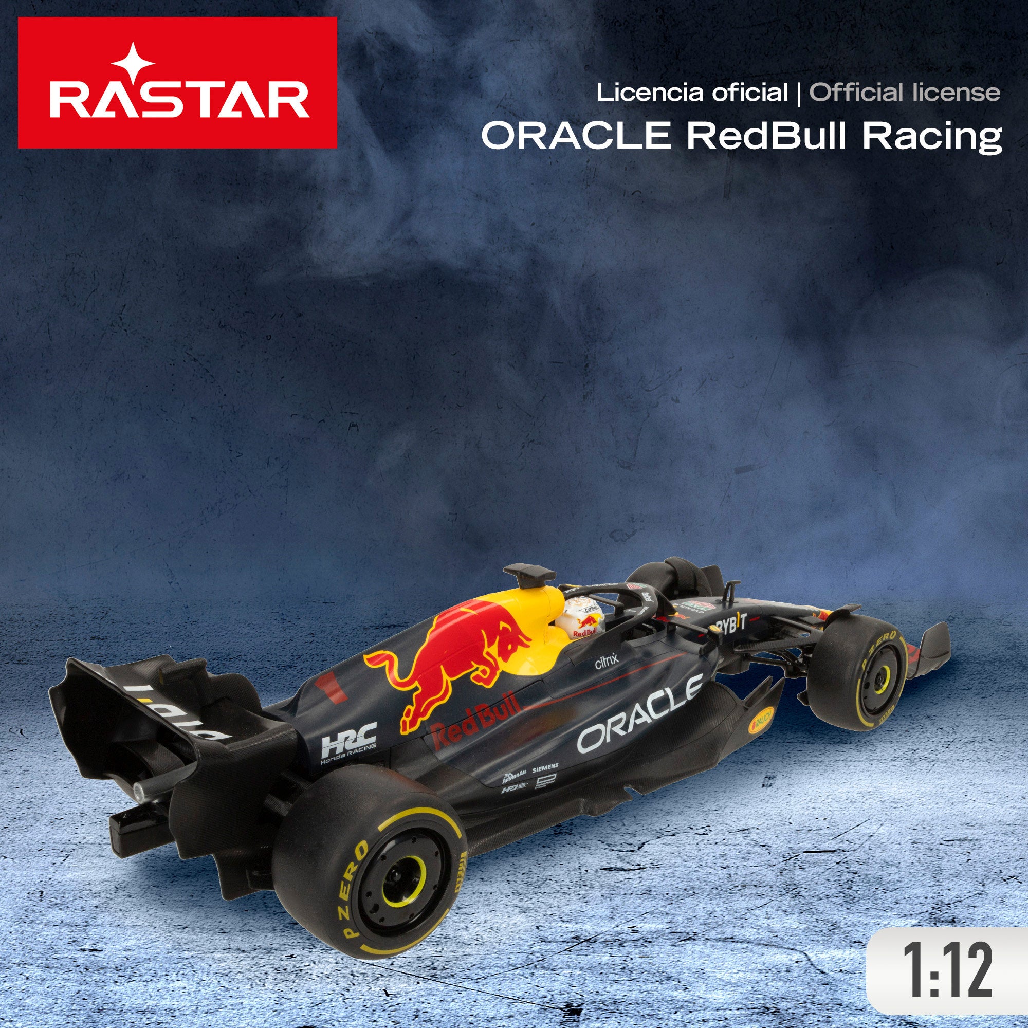 RASTAR Coche teledirigido oficial F1 2022 Oracle Red Bull Racing RB18 1:12