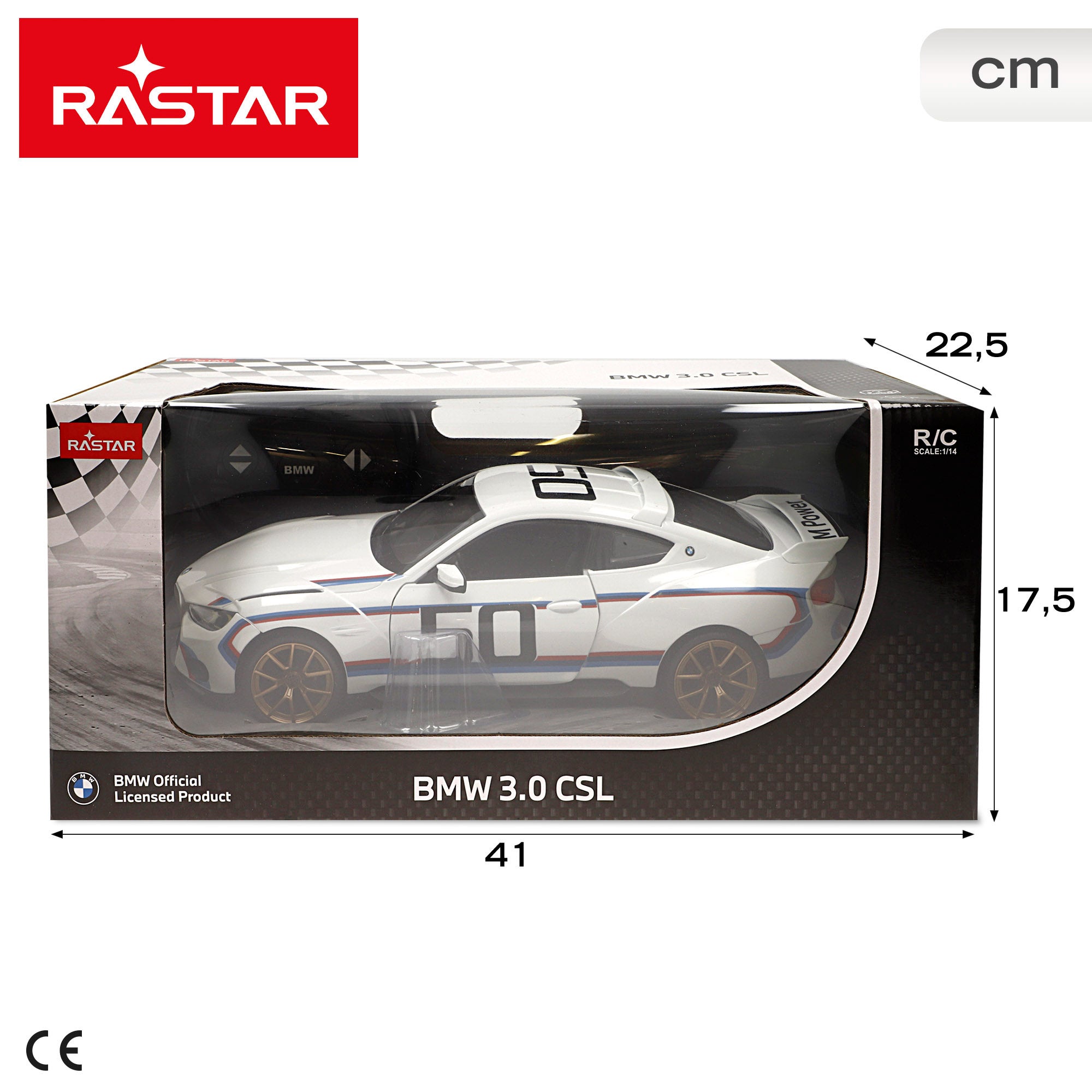 RASTAR Coche teledirigido BMW 3.0 CSL 1:14