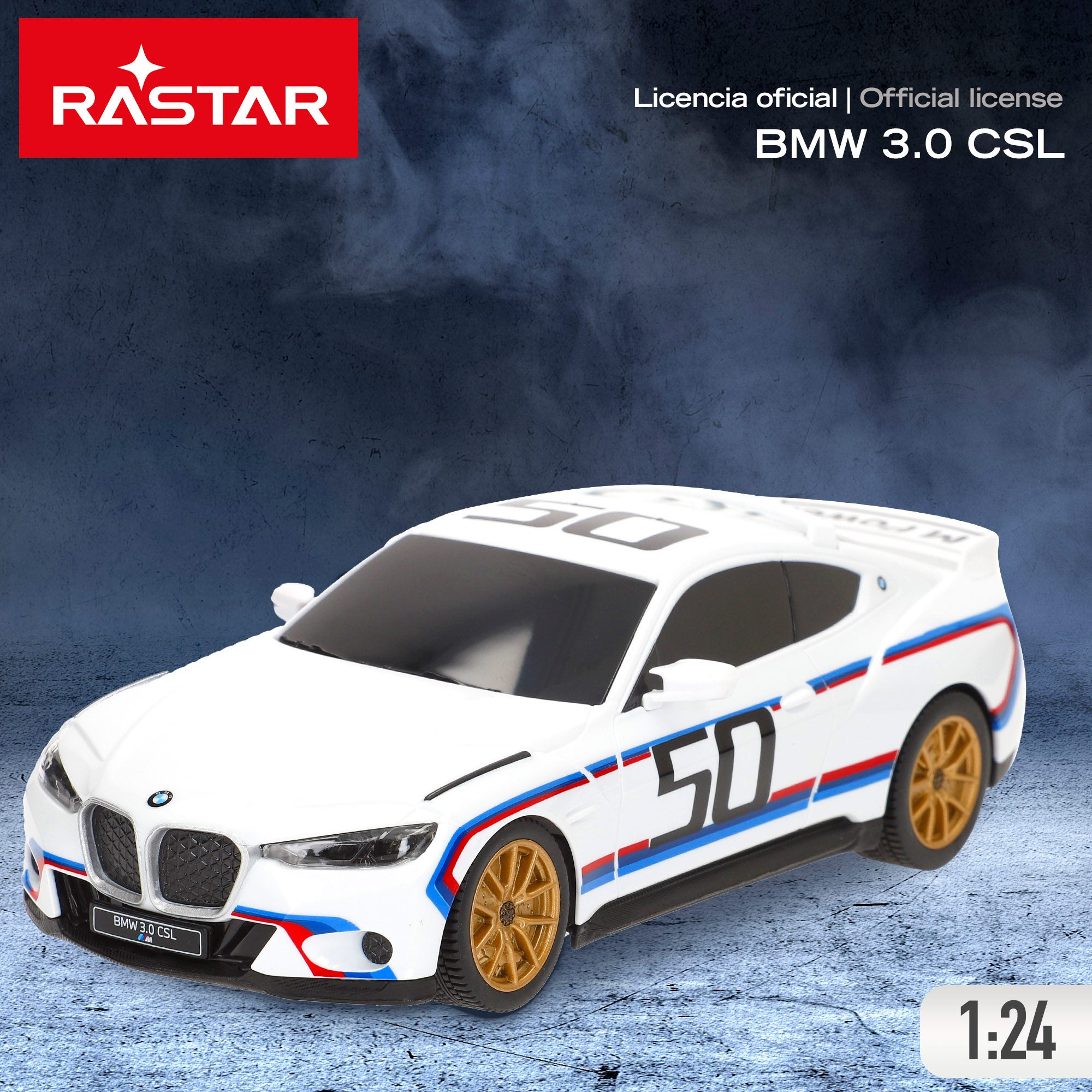 RASTAR Coche teledirigido BMW 3.0 CSL 1:24