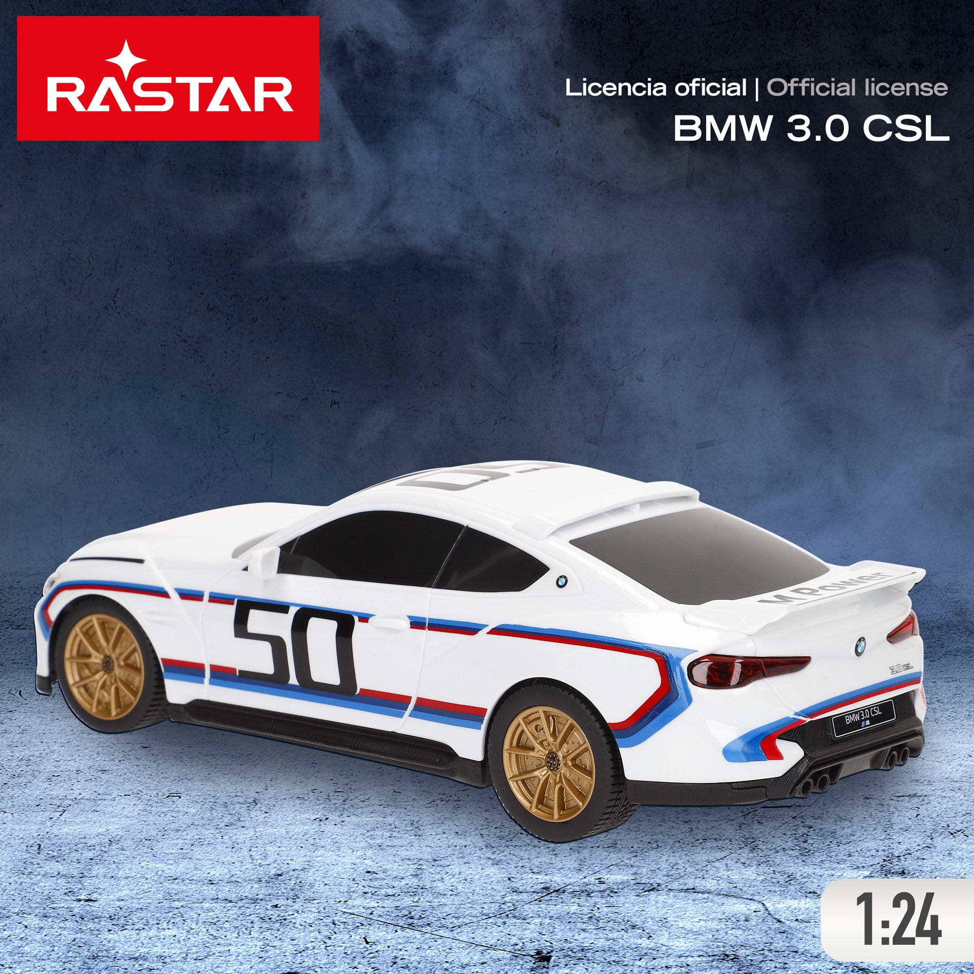RASTAR Coche teledirigido BMW 3.0 CSL 1:24