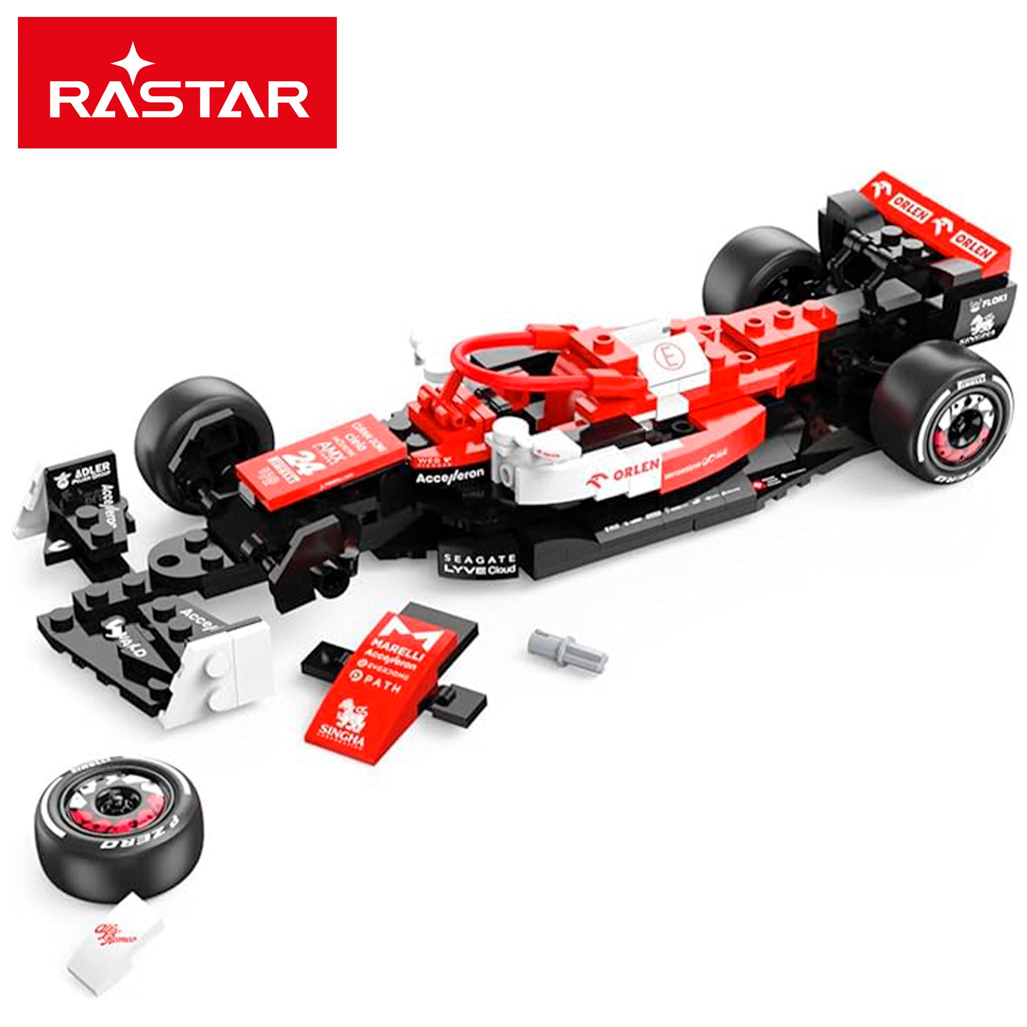 RASTAR Maqueta coche para montar F1 2022 Alfa Romeo Team ORLEN C42 1:24