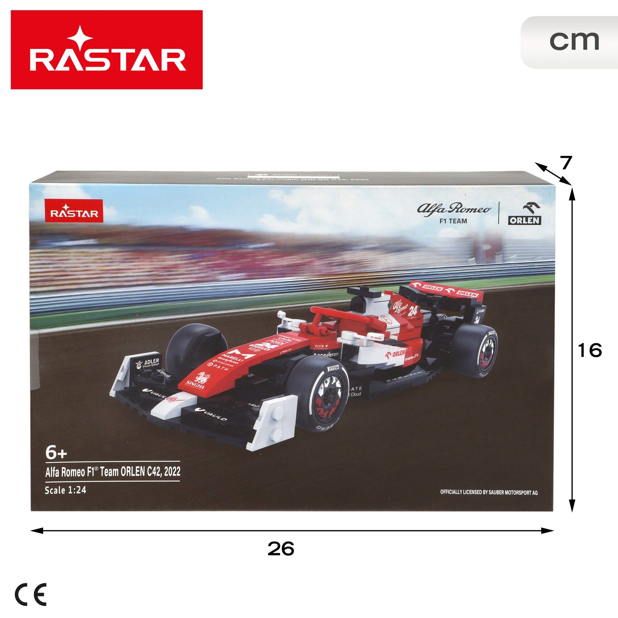 RASTAR Maqueta coche para montar F1 2022 Alfa Romeo Team ORLEN C42 1:24