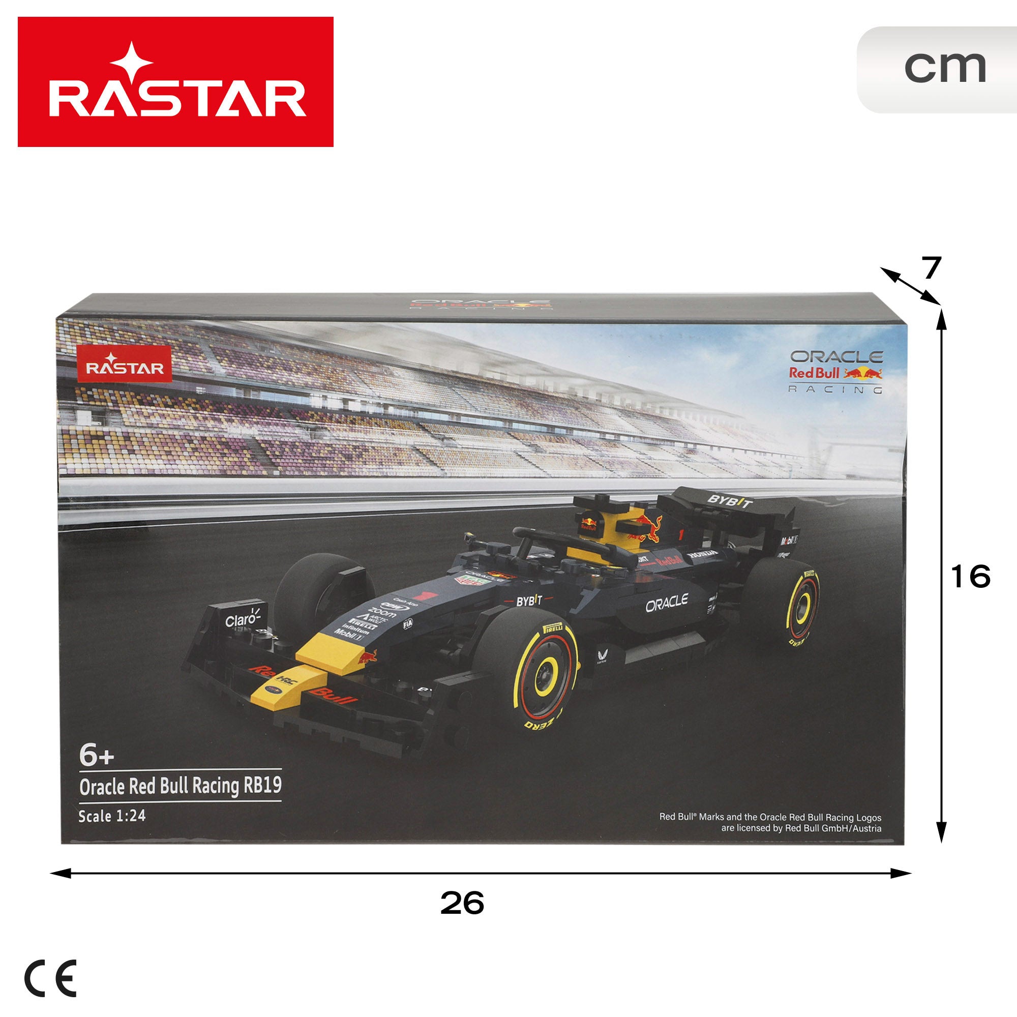 RASTAR Maqueta coche para montar F1 2023 Red Bull RB19 Verstappen 1:24
