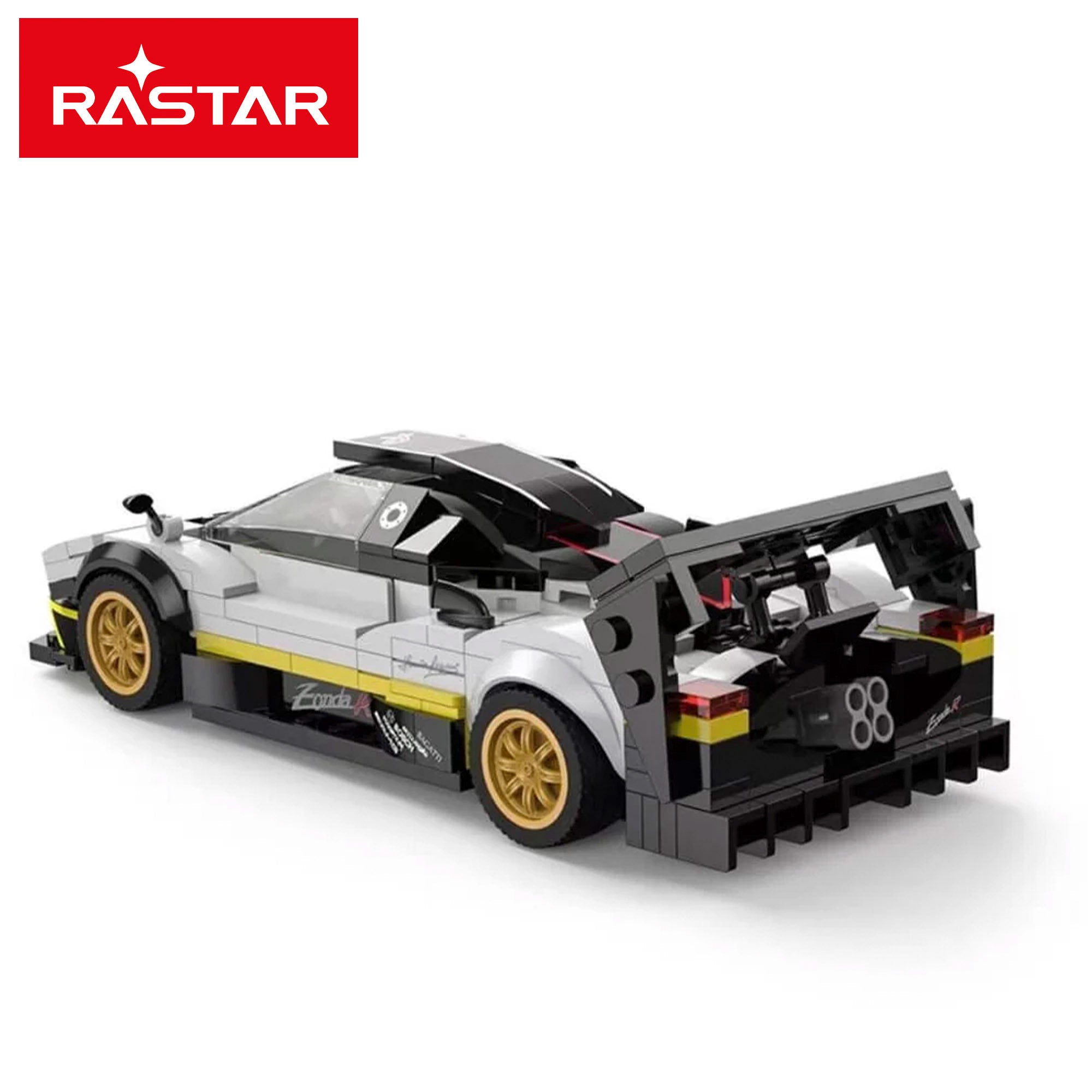 RASTAR Maqueta de coche para montar Pagani Zonda R 387 piezas 1:28