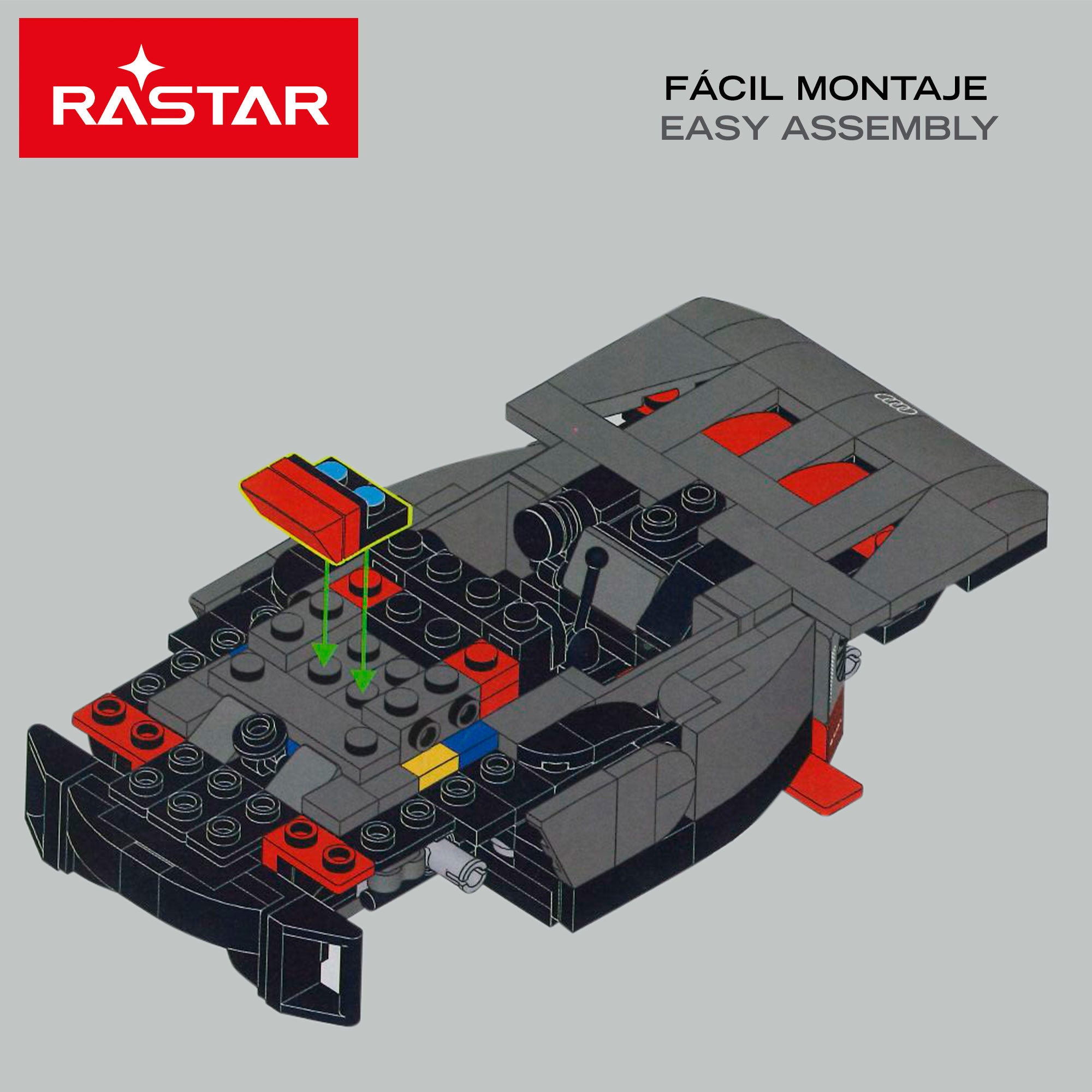 RASTAR Maqueta coche para montar Dakar '24 Audi RS Q e-tron (Sainz) 1:30