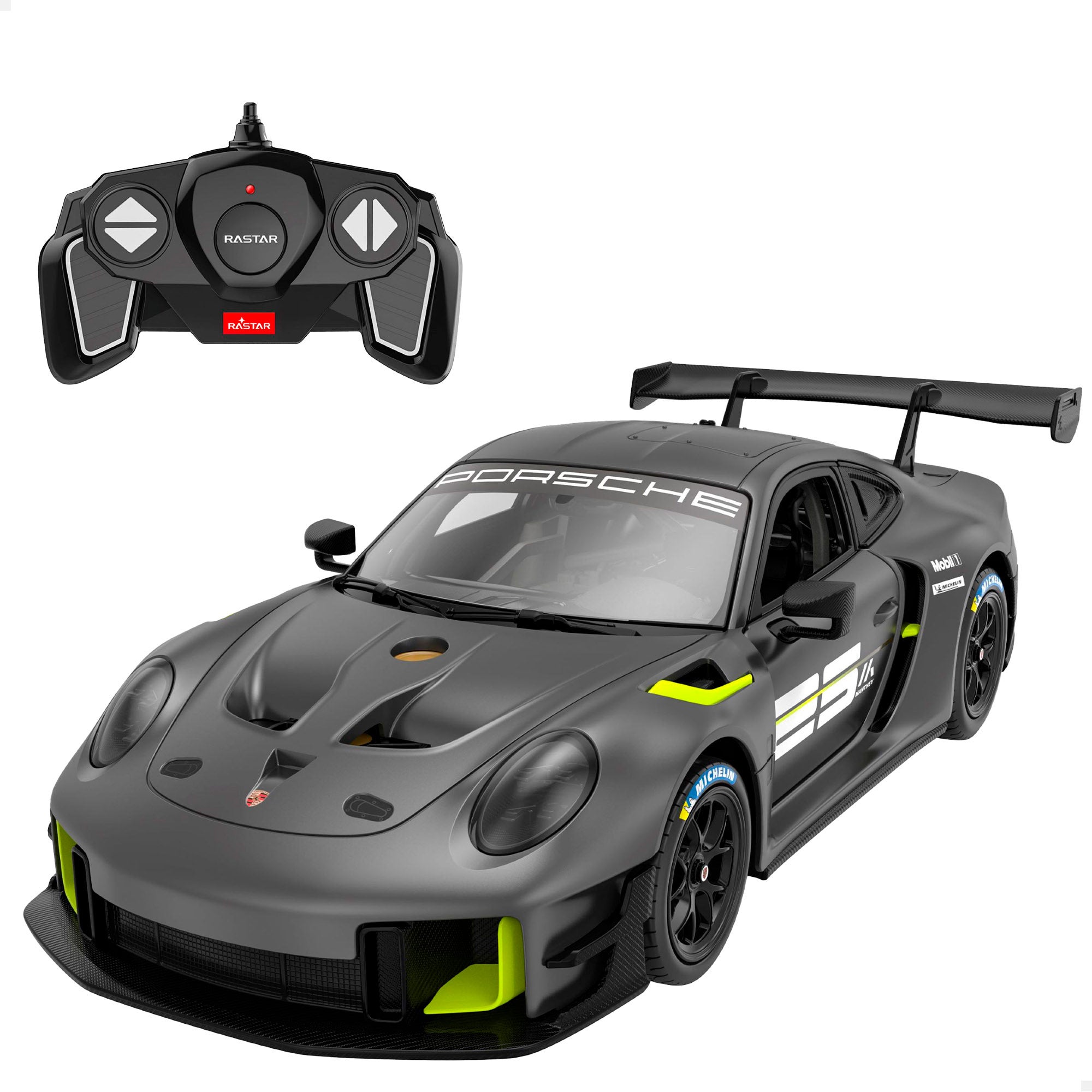 RASTAR Coche teledirigido y maqueta para montar Porsche 911 GT2 RS Clubsport 25 1:18