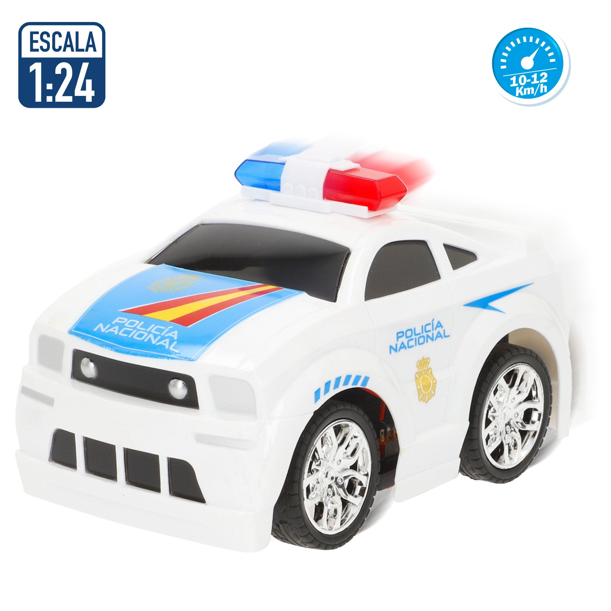 Coche teledirigido policía nacional 1:24 Speed & Go