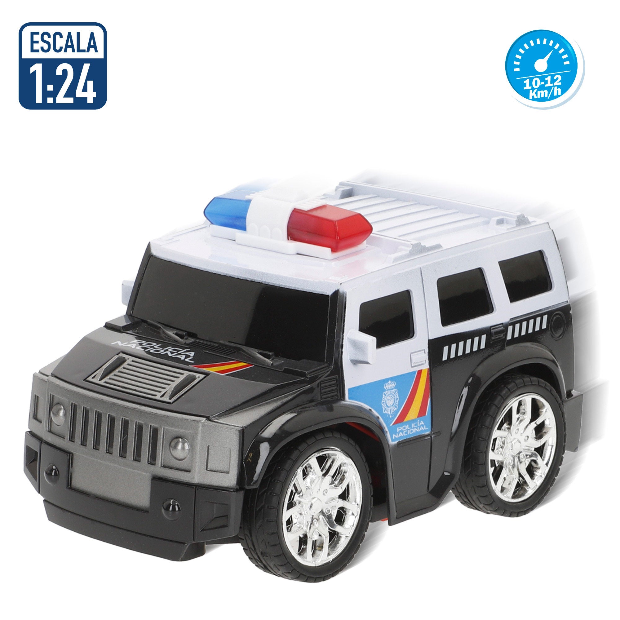 Coche teledirigido policía nacional SWAT 1:24 Speed & Go