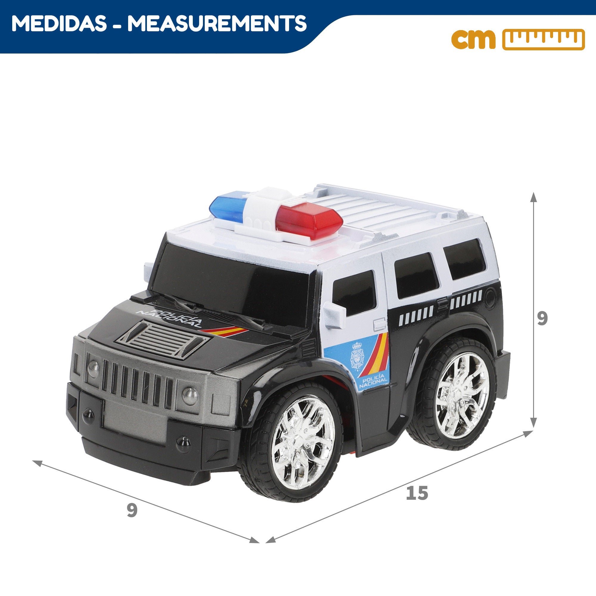 Coche teledirigido policía nacional SWAT 1:24 Speed & Go